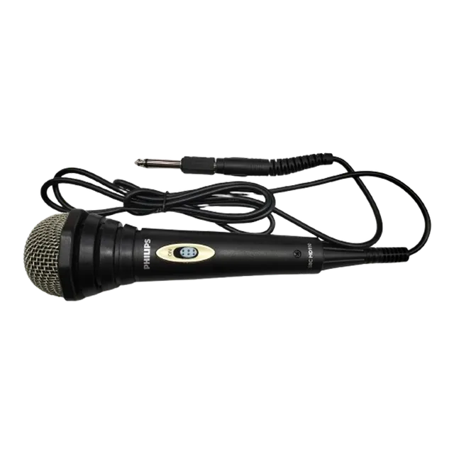PHILIPS WDM-2402 6.5 Jack Wired Microphone (Black) Mahajan Electronics Online