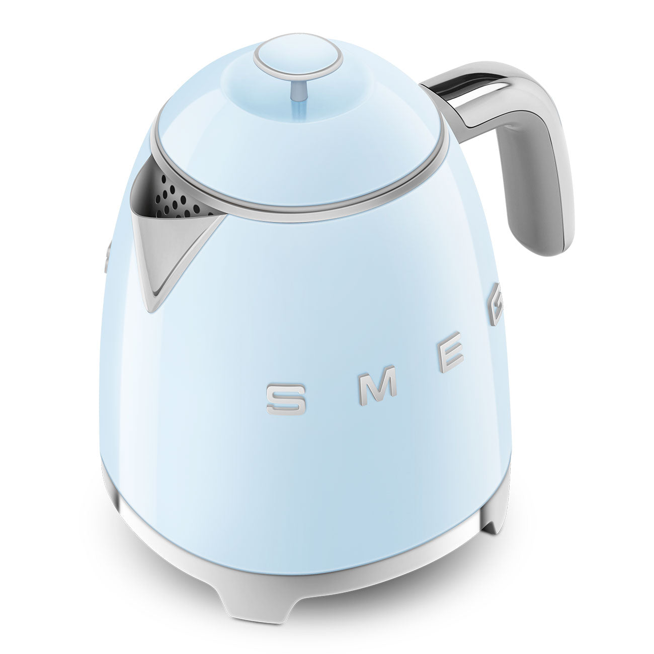 SMEG KLF05PBEU Mini 50's Retro Style 3 Cup Electric Kettle with Double Wall Anti Slip Base and Water Level Indicator (Blue) Mahajan Electronics Online