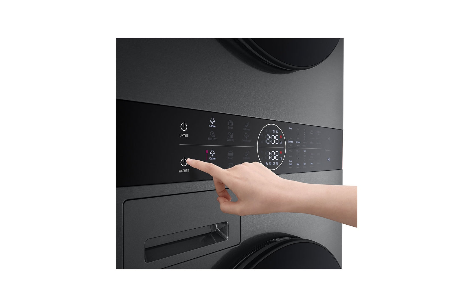 LG FWT1310PB 13 kg (Wash) / 10 kg (Dry) WashTower™ with AI Direct Drive™, Dual Inverter Heat Pump™, Platinum Black, 5 Star LG