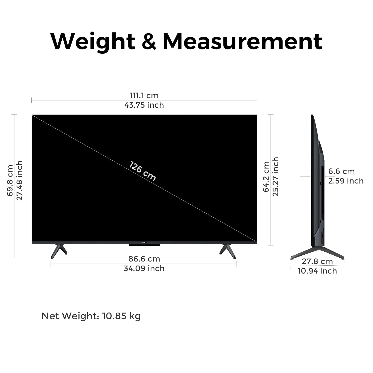 Vu GLO50MINILED  California 126cm (50 inches) Glo MiniLED Google 4K TV VUGLOMINILED 2026 VU Technologies