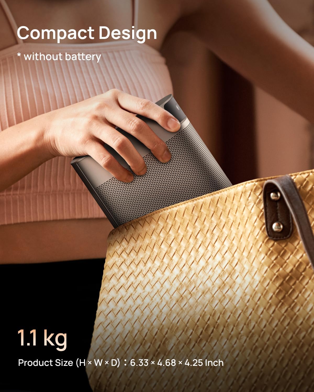 XGIMI MoGo 2 Pro 1080P Full HD Portable Projector, Mini Projector with WiFi and Bluetooth, Android TV 11.0, 400 ISO Lumens, 2X8W Speakers, Supports 4K, Auto Focus, Object Avoidance & Screen Adaption Mahajan Electronics Online