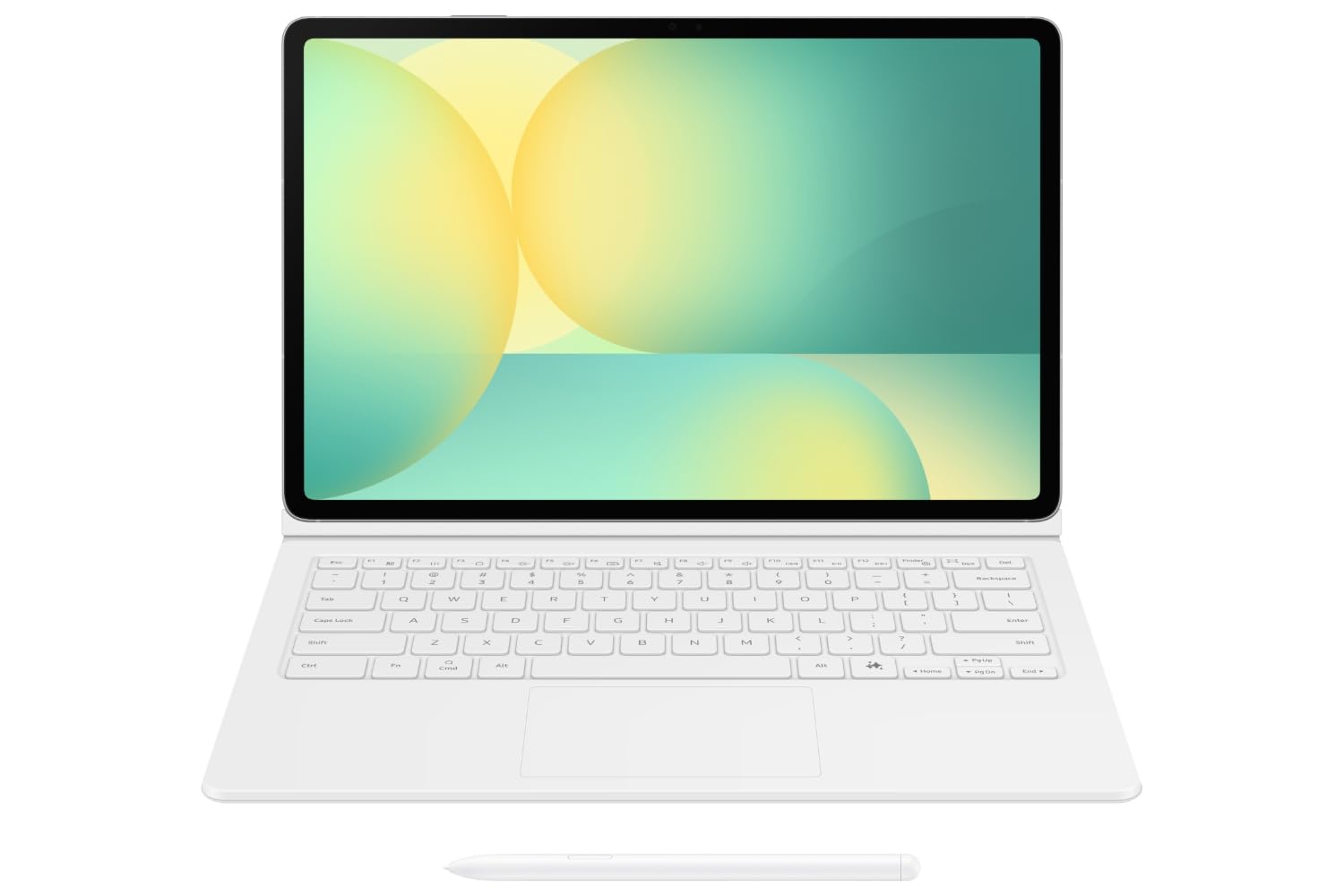 Samsung Galaxy Tab S10 FE+ Book Cover Keyboard with AI Key, White Mahajan Electronics Online
