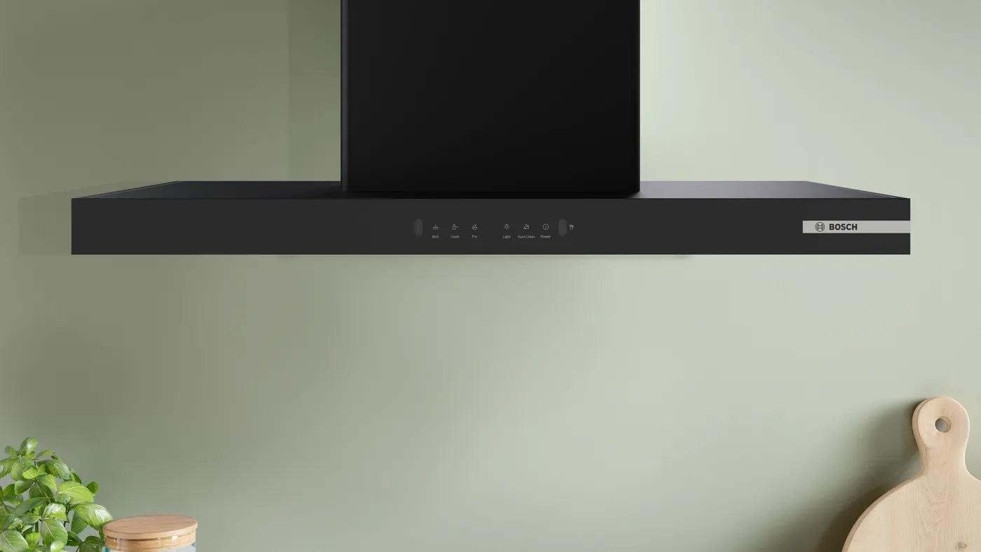 Bosch DWB98IJ60I 90CM Glass Kitchen Chimney | 1300 m³/h Suction | Touch &amp; Gesture Control | Auto Clean | Filterless Technology | Mahajan Electronics Delhi NCR Mahajan Electronics Online