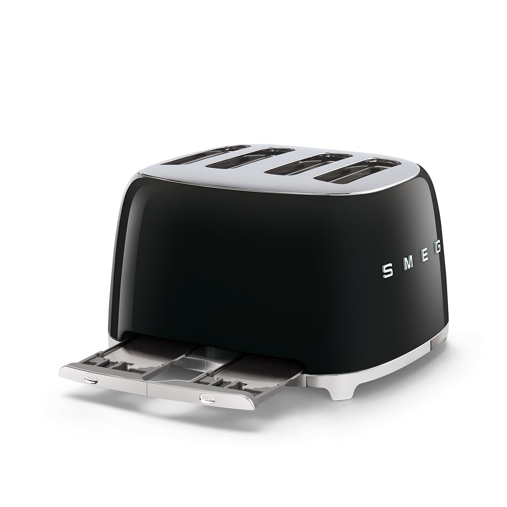 SMEG TSF03BLEU | Toaster 4 slices 50's Style | Colour : black Mahajan Electronics Online