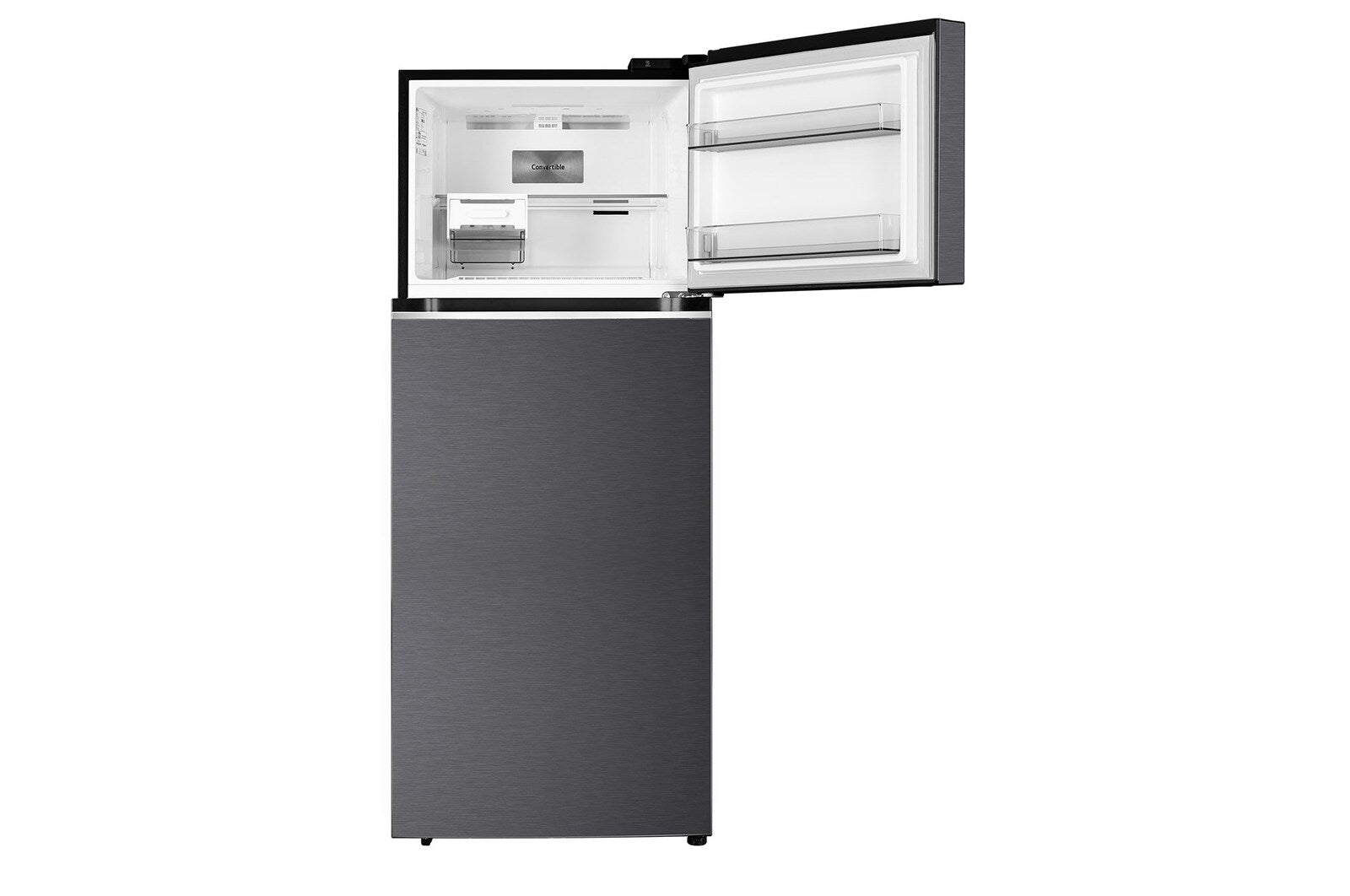 LG GLT3826SNMC 380L 2 Star Frost Free Double Door Refrigerator (Smart Inverter Compressor, Convertible Freezer, Wife , Matte Black) LG