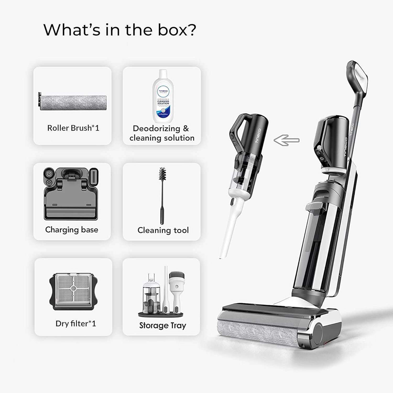 Tineco S5 Combo Cordless Wet & Dry Vacuum Cleaner, Converts to Handvac, Lightweight & Self-Propelled, Hands-Free Self-Cleaning, iLoop Smart Sensor, Tough Stain Removal, Auto Floor Washer Mahajan Electronics Online