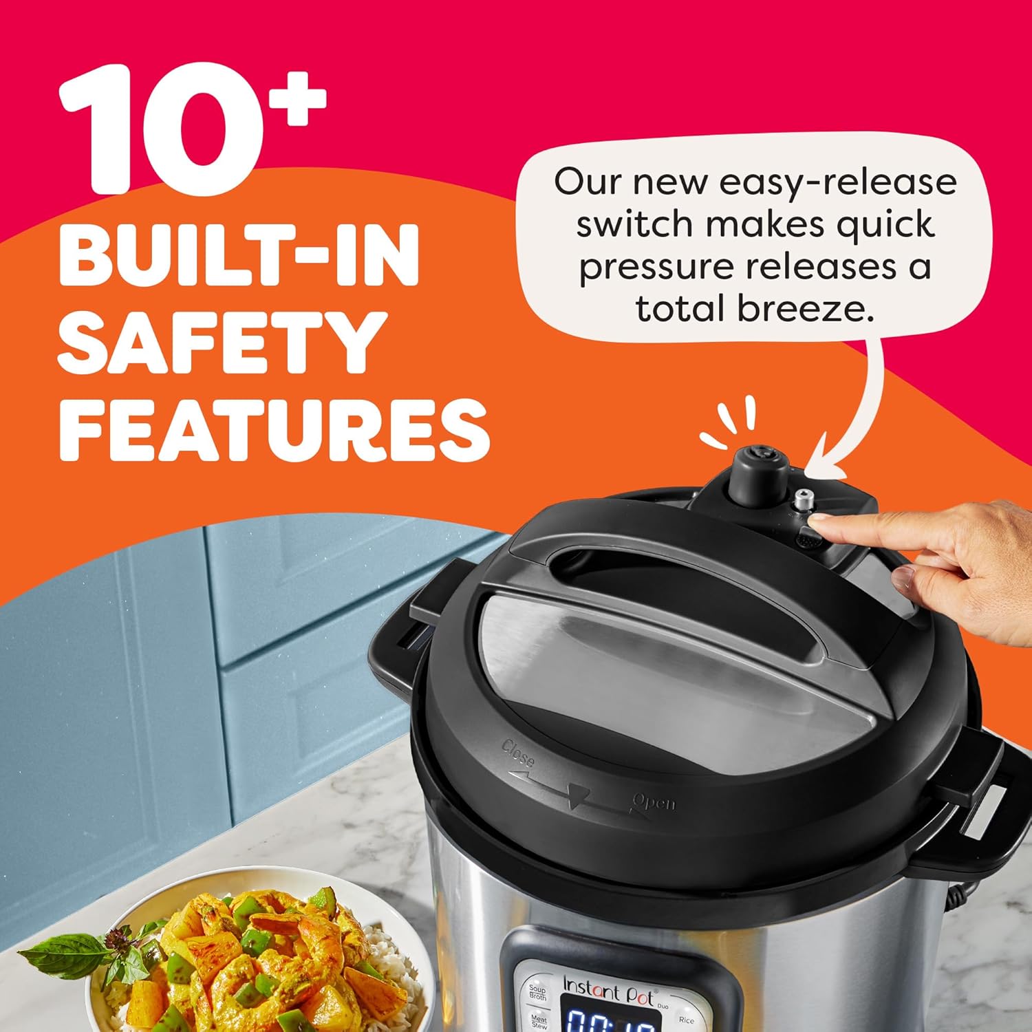 Instant Pot 321 Duo 60 6QT (5.7L), SS304 Stainless Steel Inner Pot, 7-in-1 Electric Pressure Cooker, Slow Cooker, Rice Cooker, Steamer, Saute, Yogurt Maker and Keep Warmer, Automatic Rice Cooker Mahajan Electronics Online
