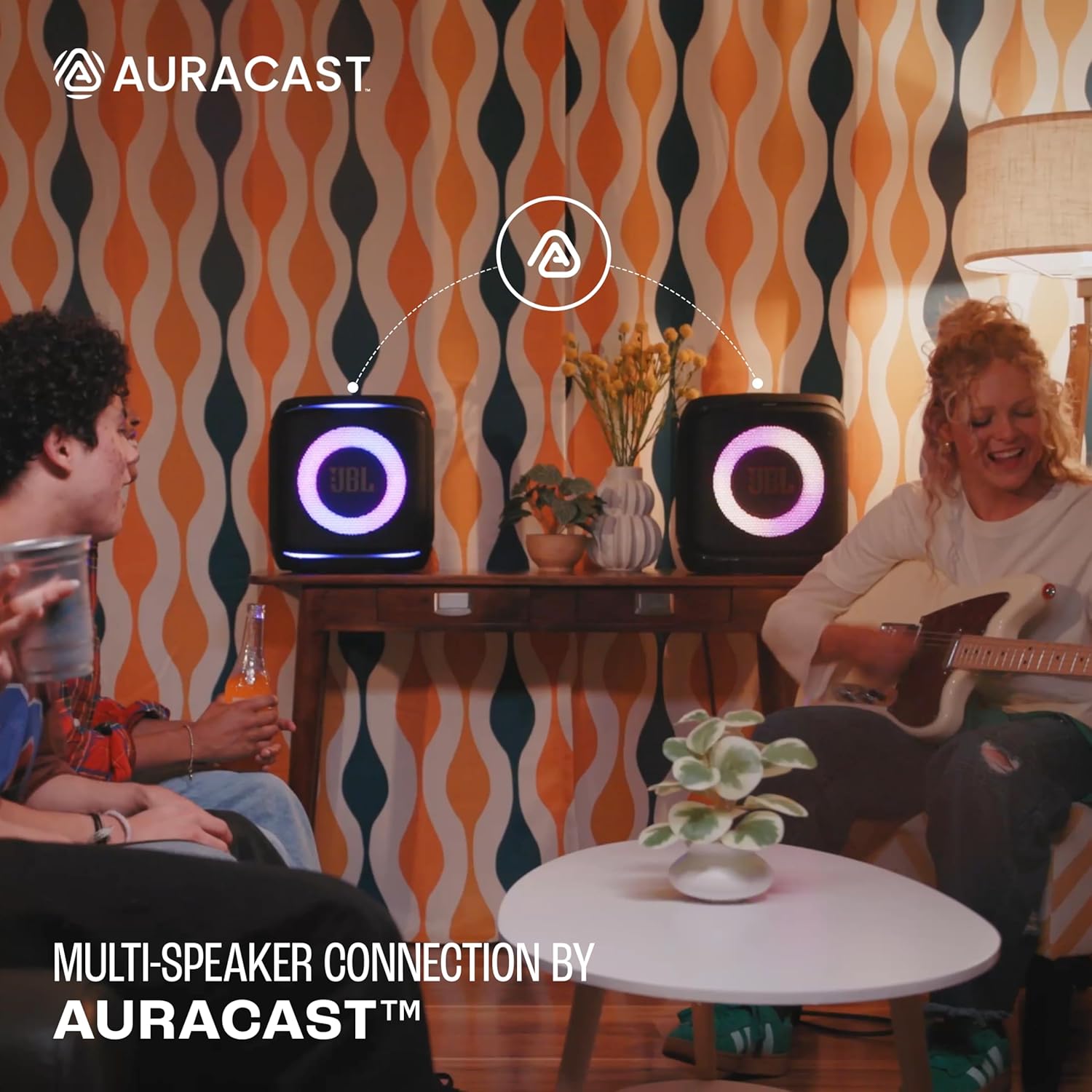 JBL Partybox Encore 2 with Mic, Wireless Bluetooth Party Speaker, AI Sound Boost, Dynamic Light Show, Upto 15Hrs Playtime, Replaceable Battery, Multi-Speaker Connection by Auracast, PartyBox App-Black Mahajan Electronics Online