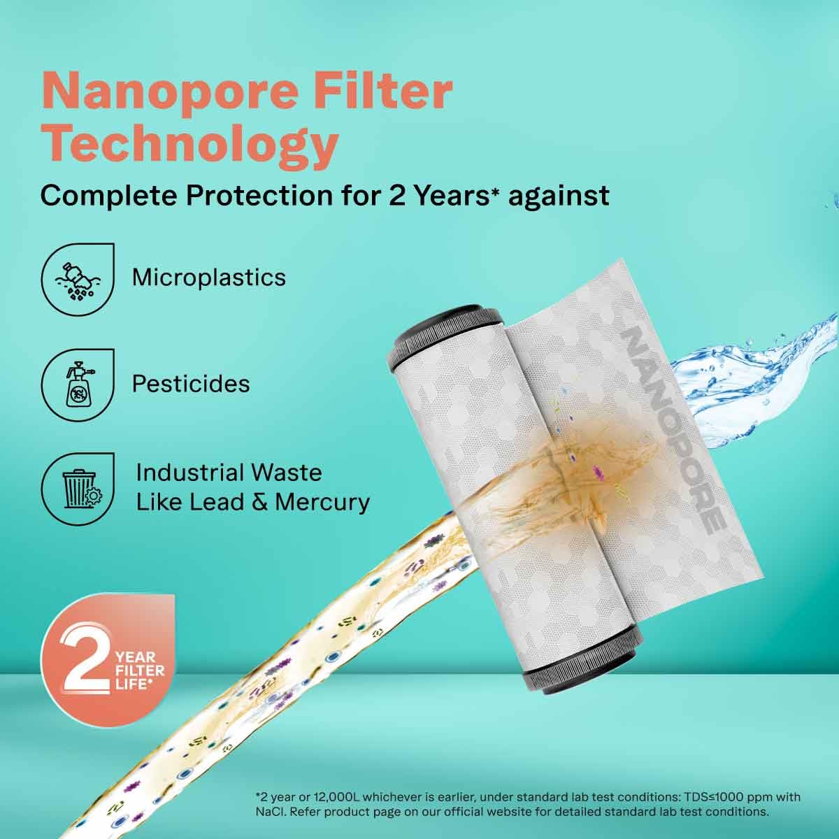 Aquaguard Neo UV+UF|2 Year Filter Life|With Mega Sediment Filter|3-in-1 Active Copper Technology|9 Stage Purification|6L storage|Suitable for Municipal Water (TDS < 200 ppm) GWPDENU2X10000 Mahajan Electronics Online