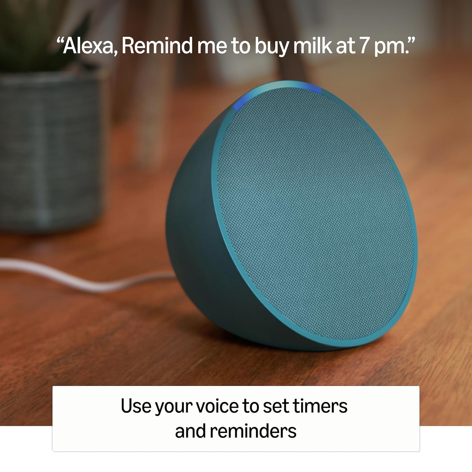 Amazon Echo Pop| Smart speaker with Alexa and Bluetooth| Loud sound, balanced bass, crisp vocals| Green Amazon