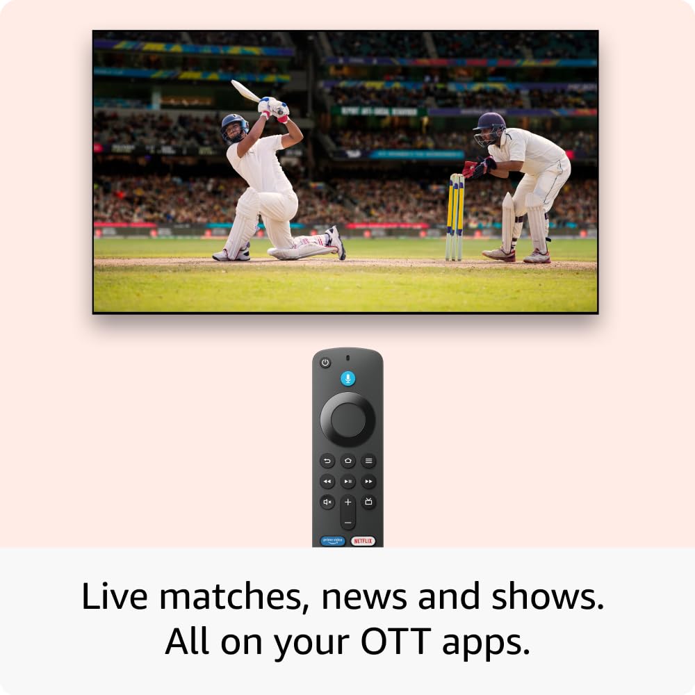 Amazon Fire TV Stick 4K Select (newest model), start streaming in 4K, Alexa voice search, stream lakhs of movies & episodes, free and live TV Mahajan Electronics Online