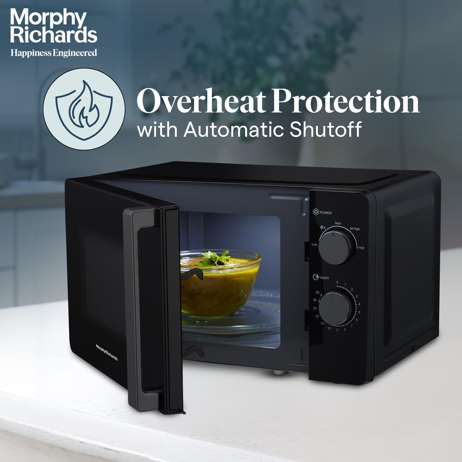 Morphy Richards 20MWS 20 Litres Solo Microwave Oven with Large Turntable Black Mahajan Electronics Online