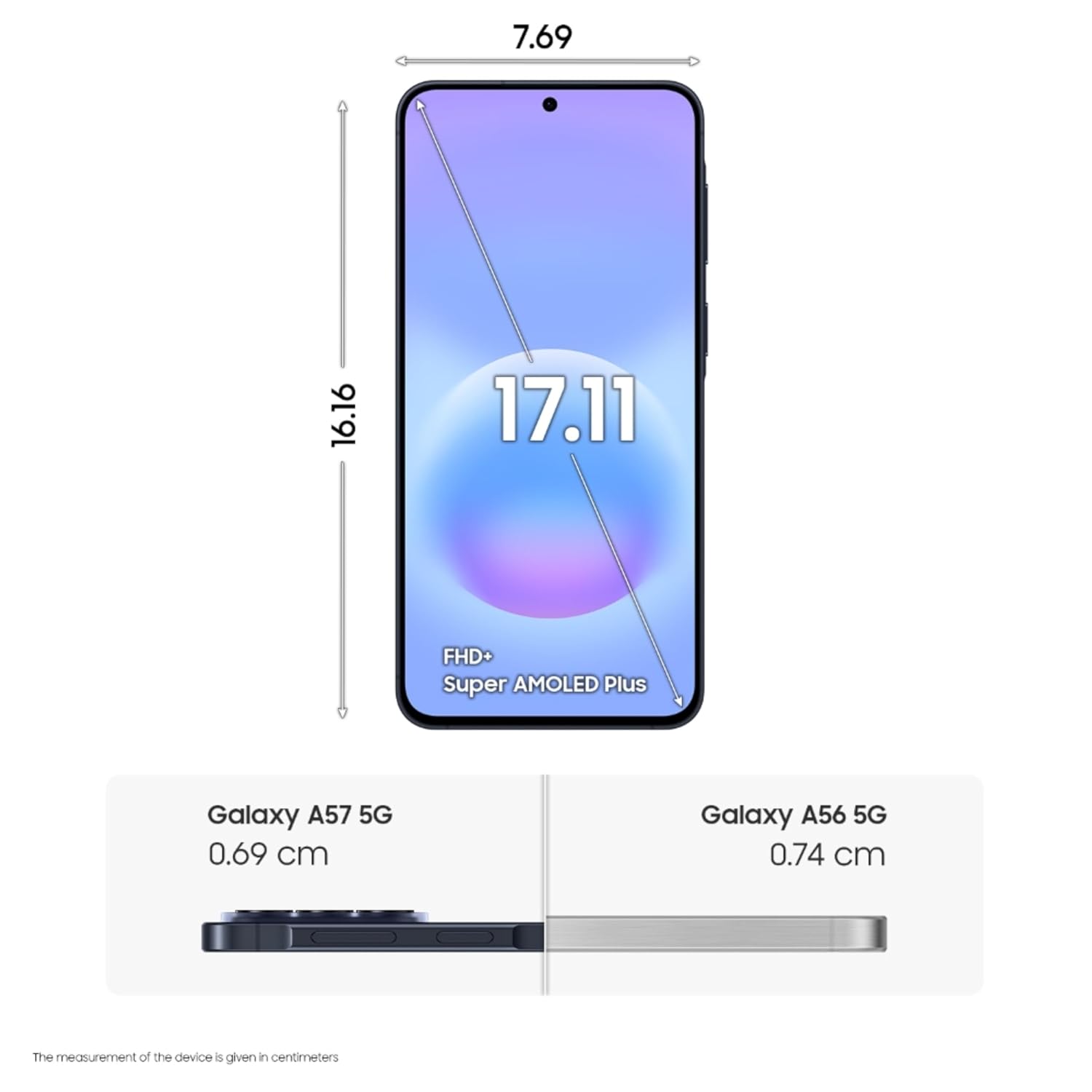Samsung Galaxy A57 5G (Awesome Navy, 12GB RAM, 256GB Storage), Agentic AI, Triple Camera with Nightography Video, 2 Days Battery Life, 6 Gen OS Upgrades, IP68, 6.9mm Sleek, with No Cost EMI Mahajan Electronics Online
