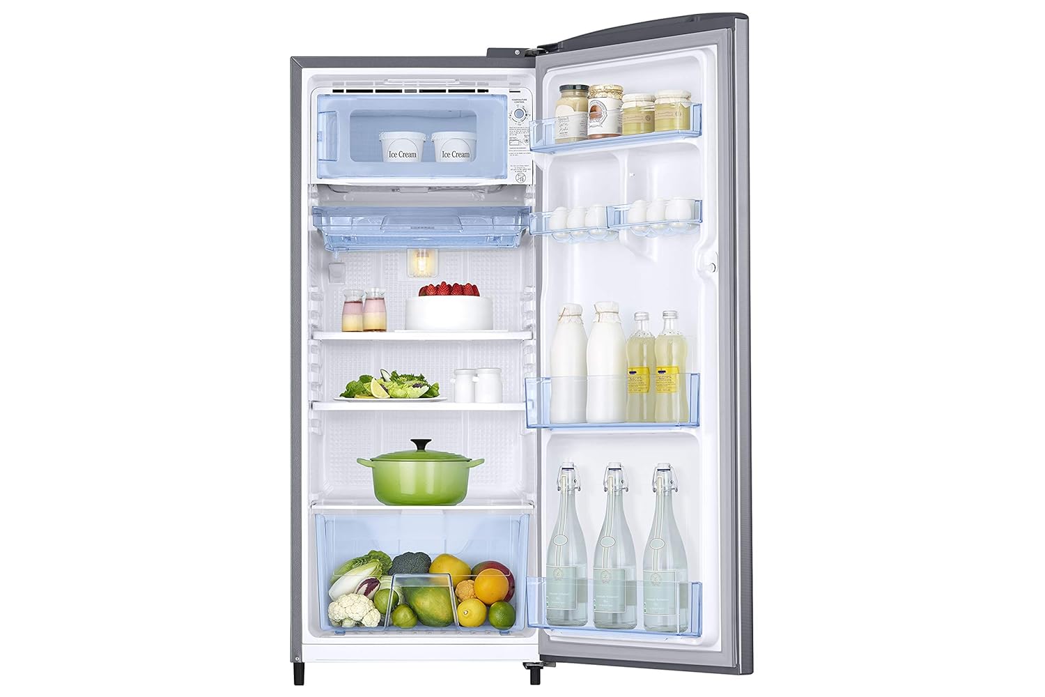 Samsung RR20H2723S8/NL183 L, 3 Star, Digital Inverter, Direct-Cool Single Door Refrigerator ( Silver, Elegant Inox, Single Touch Defrost, 2026 Model) Mahajan Electronics