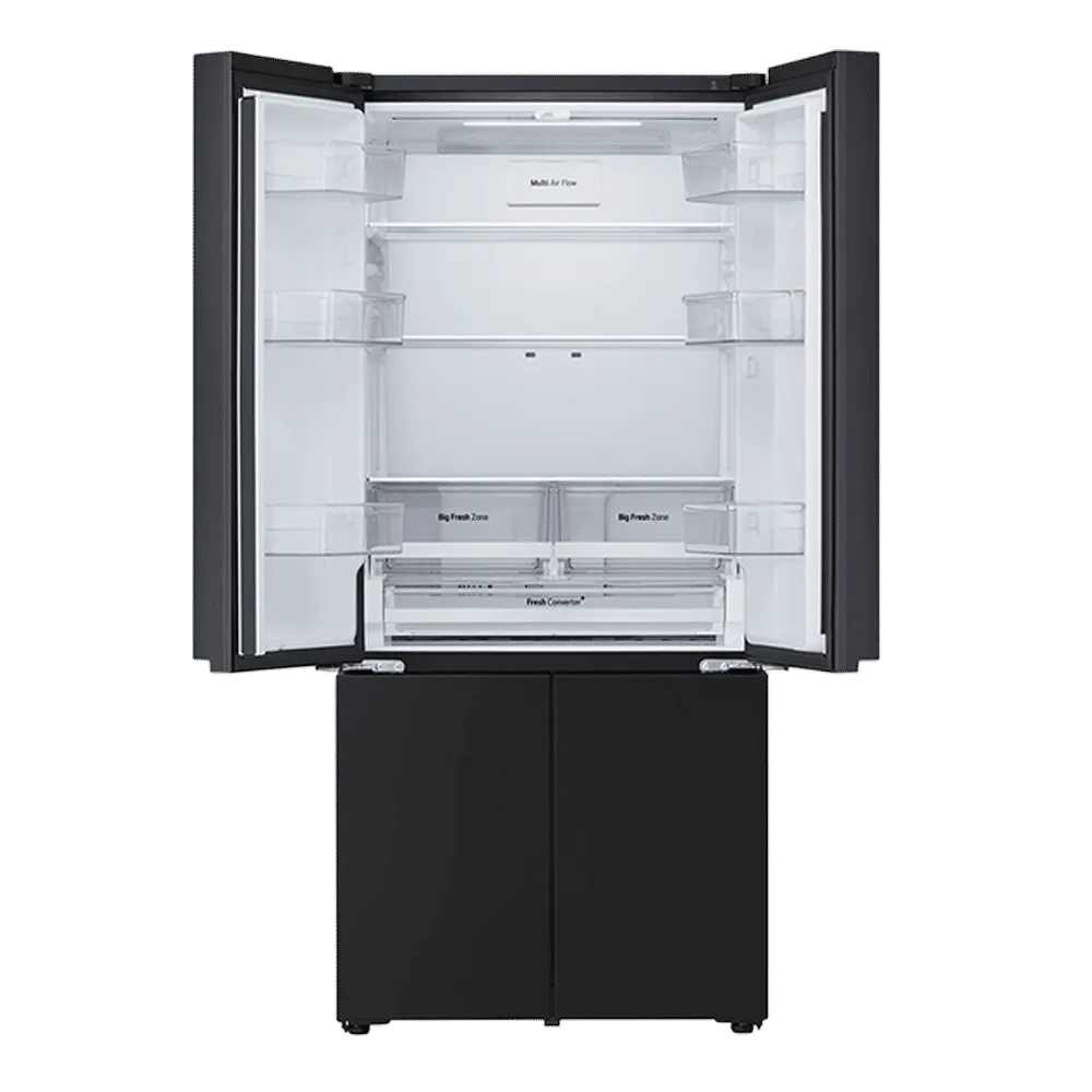 LG GV-B25FFGMB 574 Litres 3 Star Frost Free French Door Smart Wifi Enabled Refrigerator with Hygiene Fresh Plus ( Black Glass) Mahajan Electronics Online