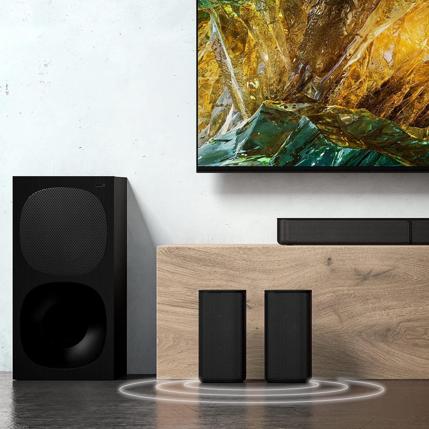 Sony HT-S20R Real 5.1ch Dolby Digital Soundbar for TV with subwoofer and Compact Rear Speakers, 5.1ch Home Theatre System (400W,Bluetooth & USB Connectivity, HDMI & Optical connectivity) Mahajan Electronics Online