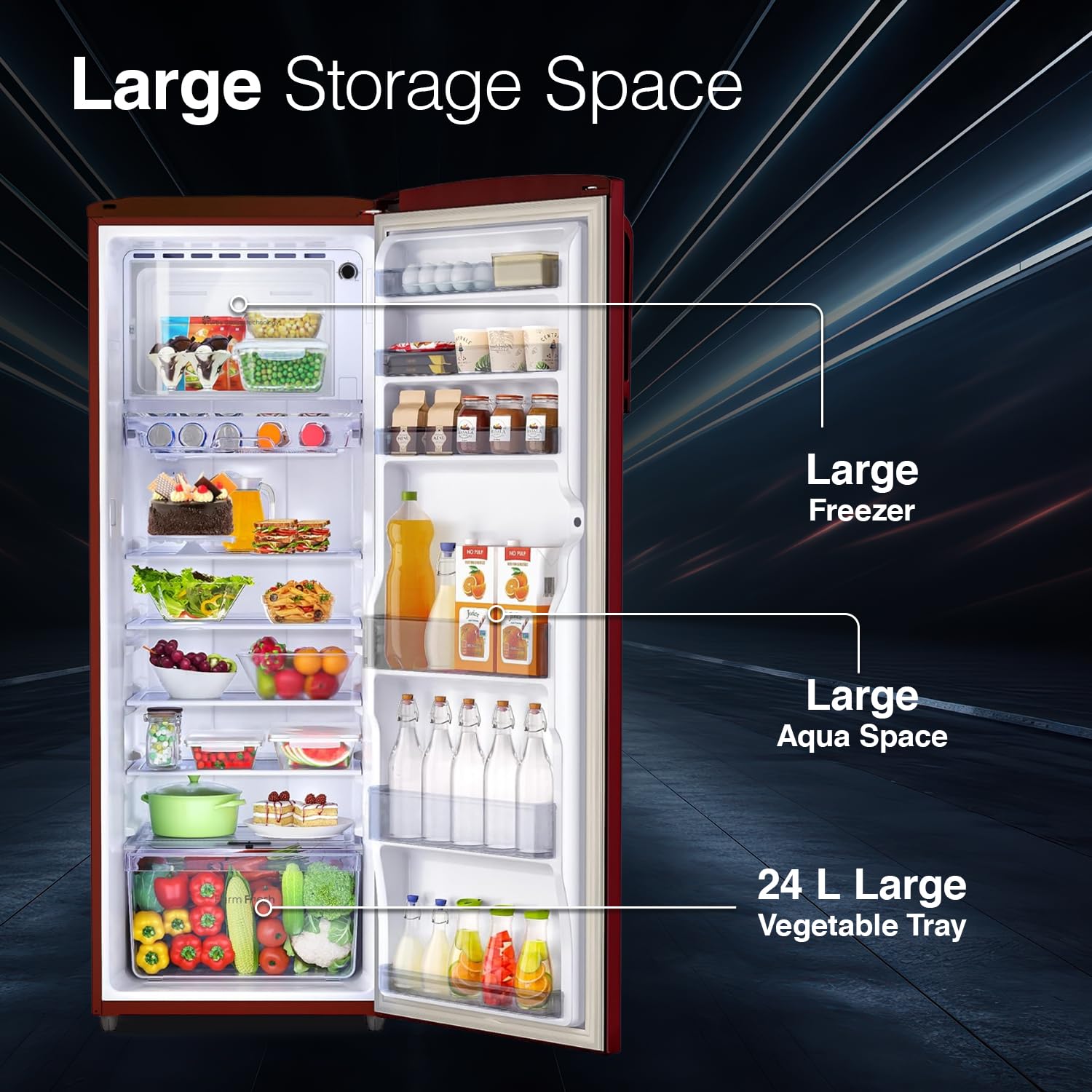 Godrej RD EMARVEL 290C THI FU WN 268 L 3 Star Turbo Cooling Technology Ensuring Faster Cooling Direct Cool Single Door Refrigerator With Advanced Inverter Technology (Fusion Wine) Mahajan Electronics Online
