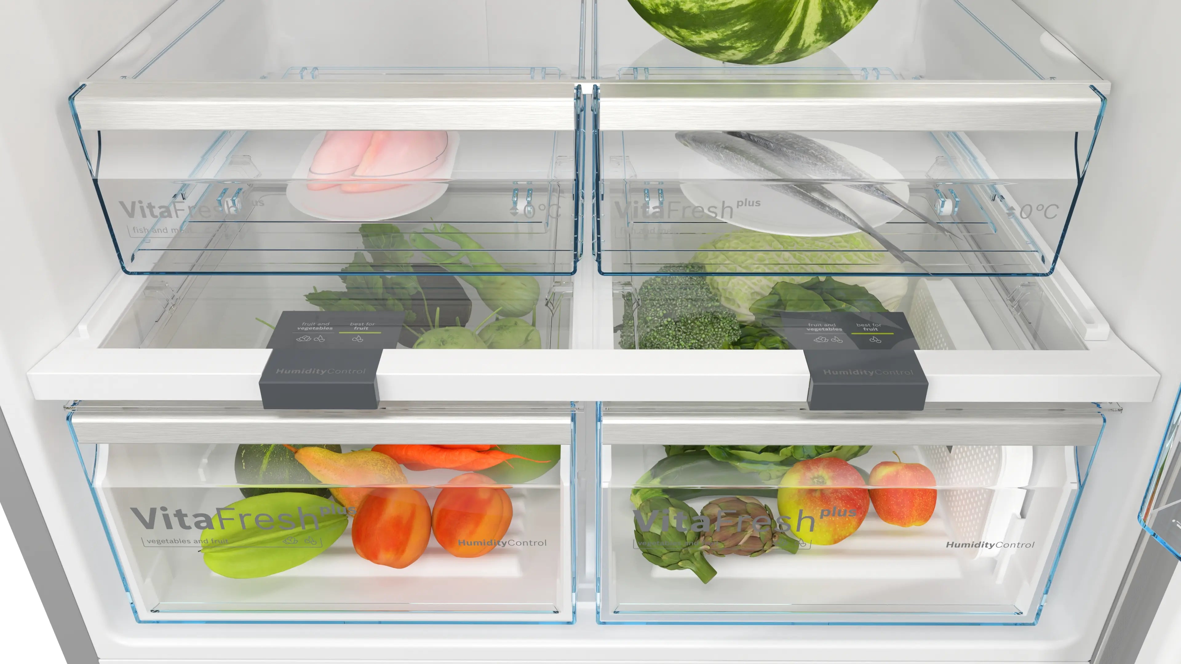 Bosch KDN86AID0I 641L Series 6 Free Standing Fridge Freezer With Freezer At Top Mahajan Electronics Online