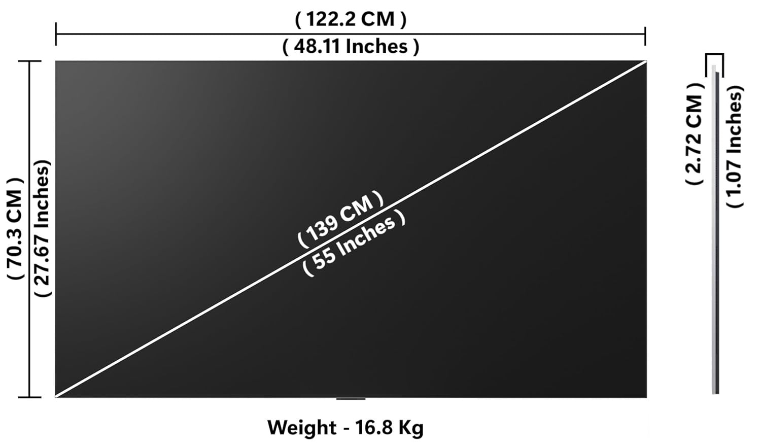 LG OLED55G56LA 139 cm (55 Inches) OLED evo G5 Series 4K Ultra HD (3840 x 2160) Smart webOS OLED TV Mahajan Electronics Online