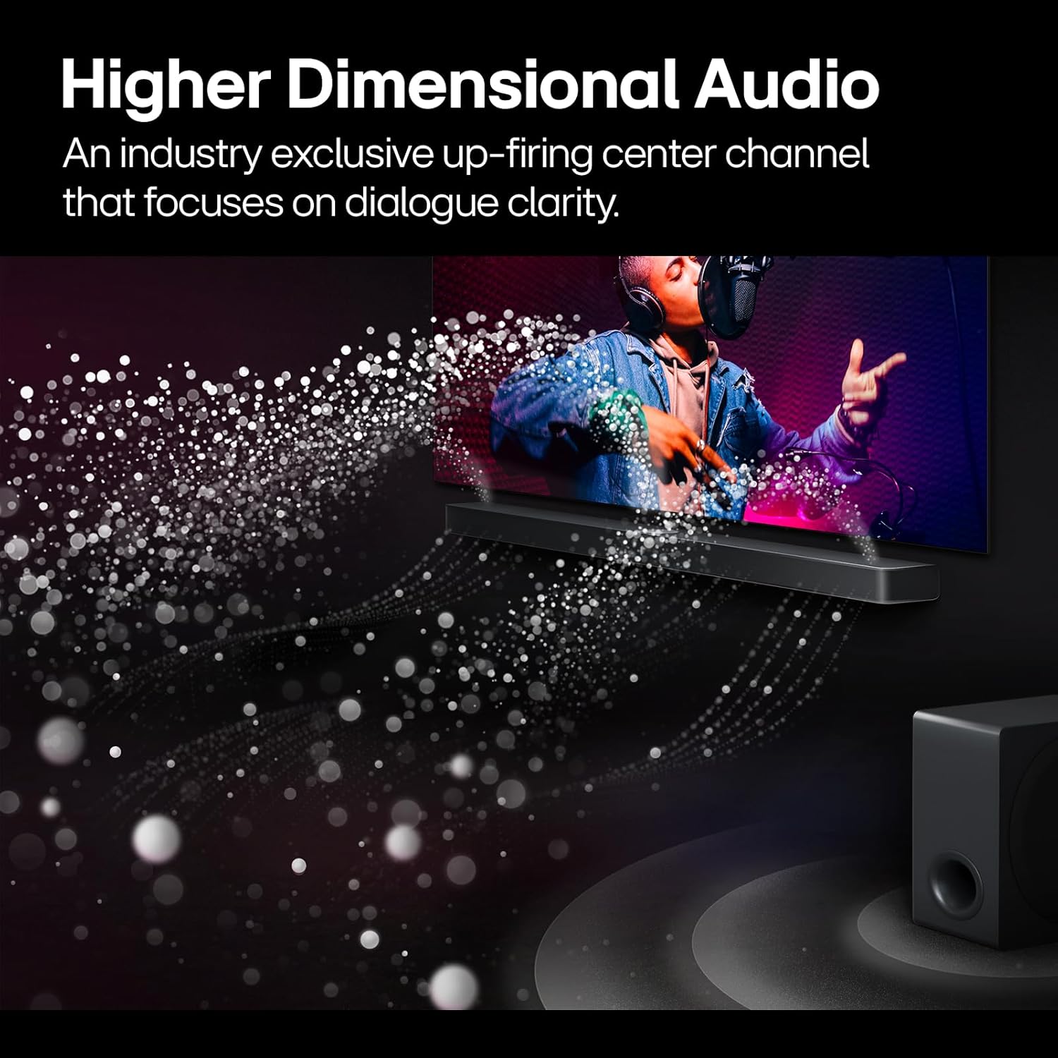 LG S95TR 810W 9.1.5 Channel Dolby Atmos, True Wireless Triple Up-Firing Speaker with Up-Firing Rear Speaker, Home Theater Soundbar with HDMI, Wi-Fi, USB & Bluetooth Connectivity (Black) LG