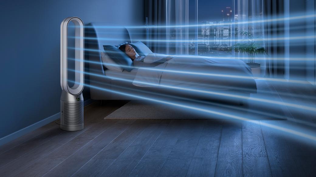 Dyson Air Purifier Cool PC1 | Removes 99.95% of allergens & pollutants as small as PM 0.1 Auto, Sleep and Night modes | Control via remote, App, compatible voice assistants White/Silver | 2 Year Warranty Mahajan Electronics Online