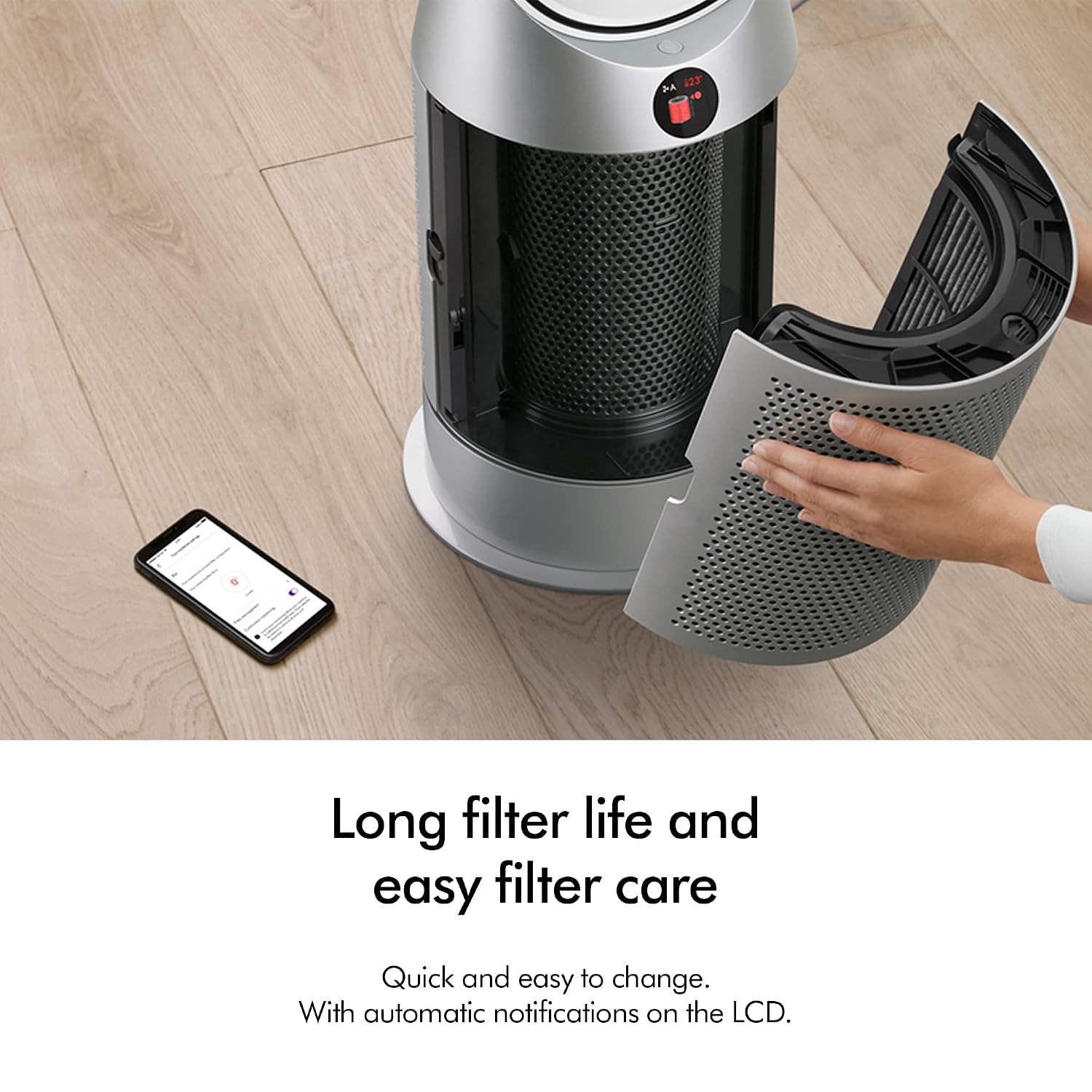 Dyson Air Purifier Hot+Cool HP11 | 3 in 1- Heater, fan & purifier | Removes 99.95% of allergens & pollutants PM 0.1 | Control via remote, App, voice assistants | 2 Year Warranty Dyson