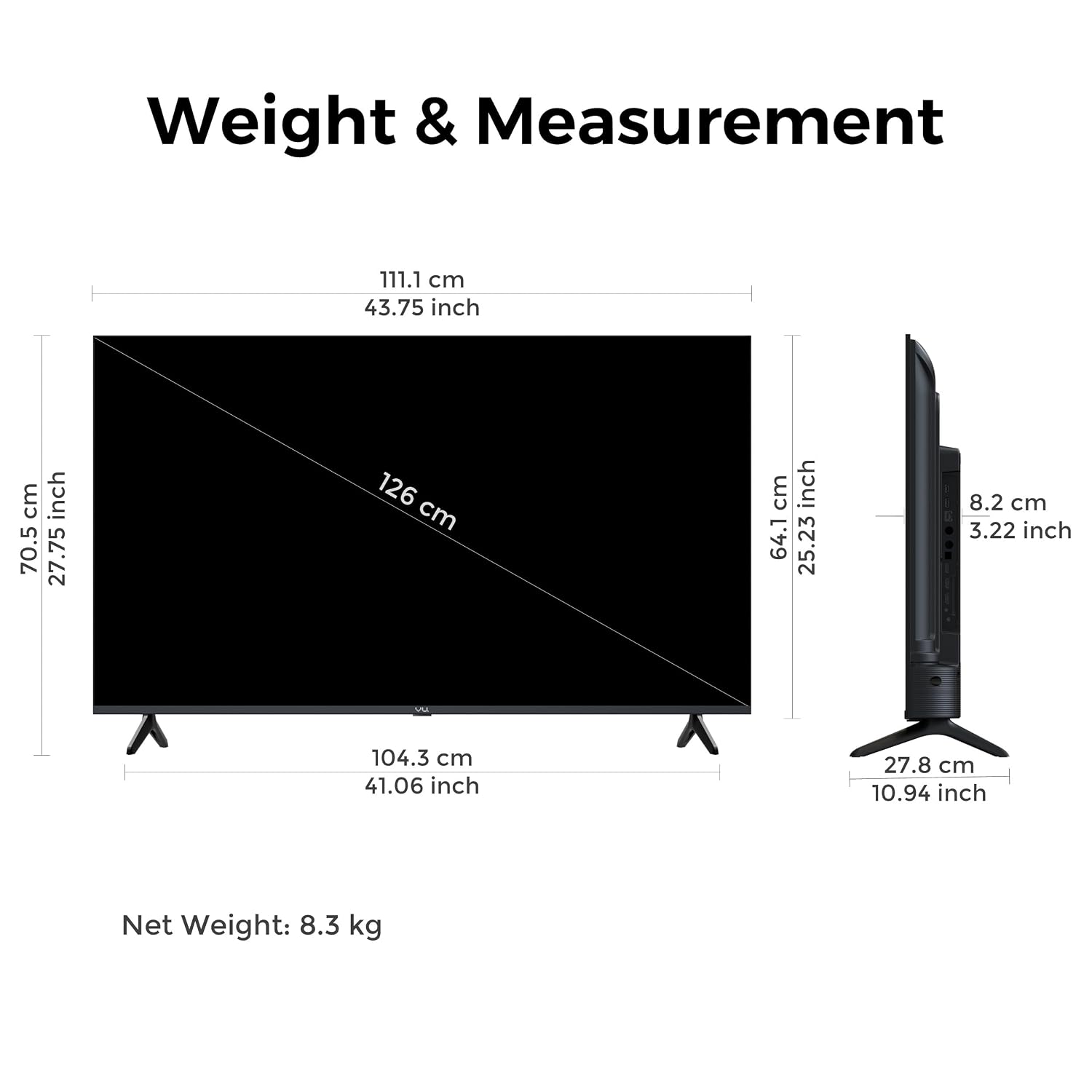 Vu 50GLOQLEDDV California 126cm (50 inches) GloQLED Smart Google 4K TV 2026 | 500Nits Glo Brightness Dolby Vision Picture I Dolby Atmos 30W VuFX Sound VU Technologies