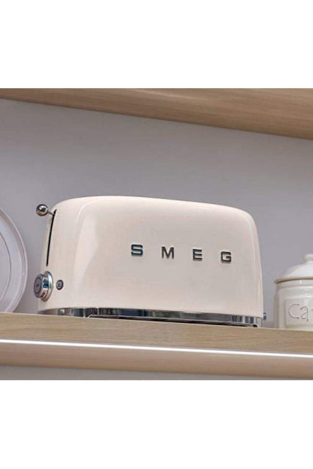 SMEG  TSF01CREU 2 slice Toaster Cream, Glossy 50's Style Aesthetic Mahajan Electronics Online