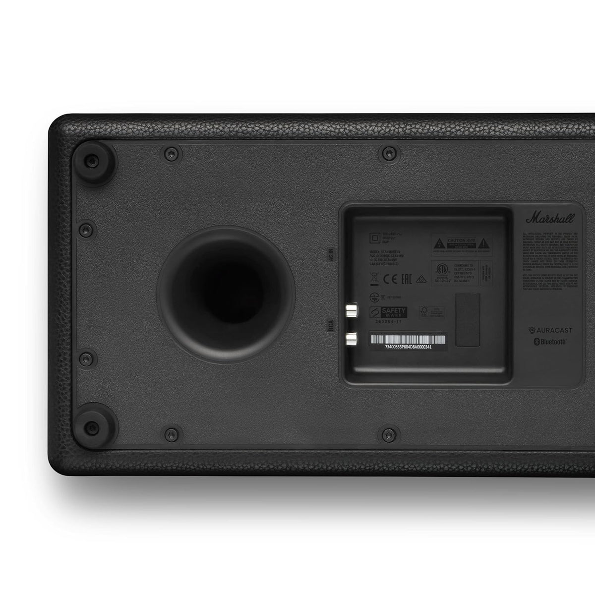 Marshall Stanmore IV Wired Connectivity Home Speaker with Bluetooth 5.3 with Auracast & RCA or 3.5mm Input - Black Marshall