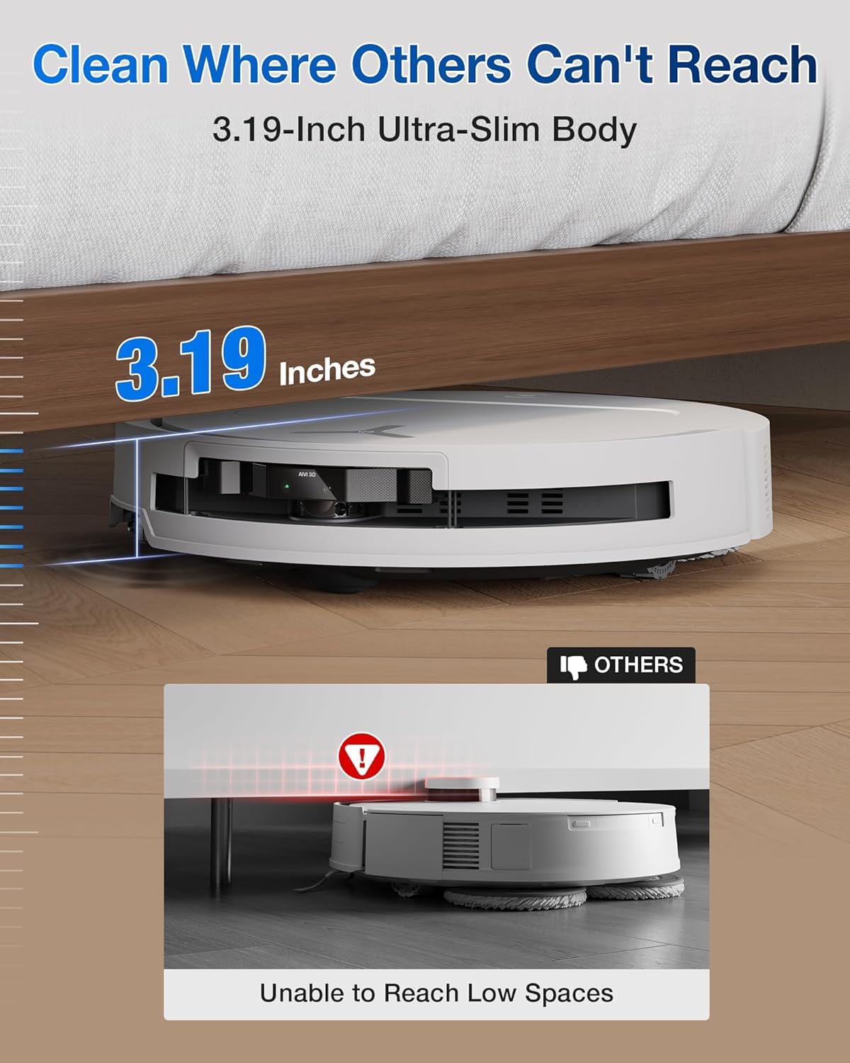 ECOVACS Deebot T50 PRO Omni 2 In 1 Robot Vacuum Cleaner & Mop,2025 Launch,15000 Pa Suction,6400 Mah Battery,8.1Cm Ultra-Thin,Zerotangle 2.0,AIVI 3.0 Obstacle Avoidance,Auto Wash/Dry/Refill,320 Mins Mahajan Electronics Online