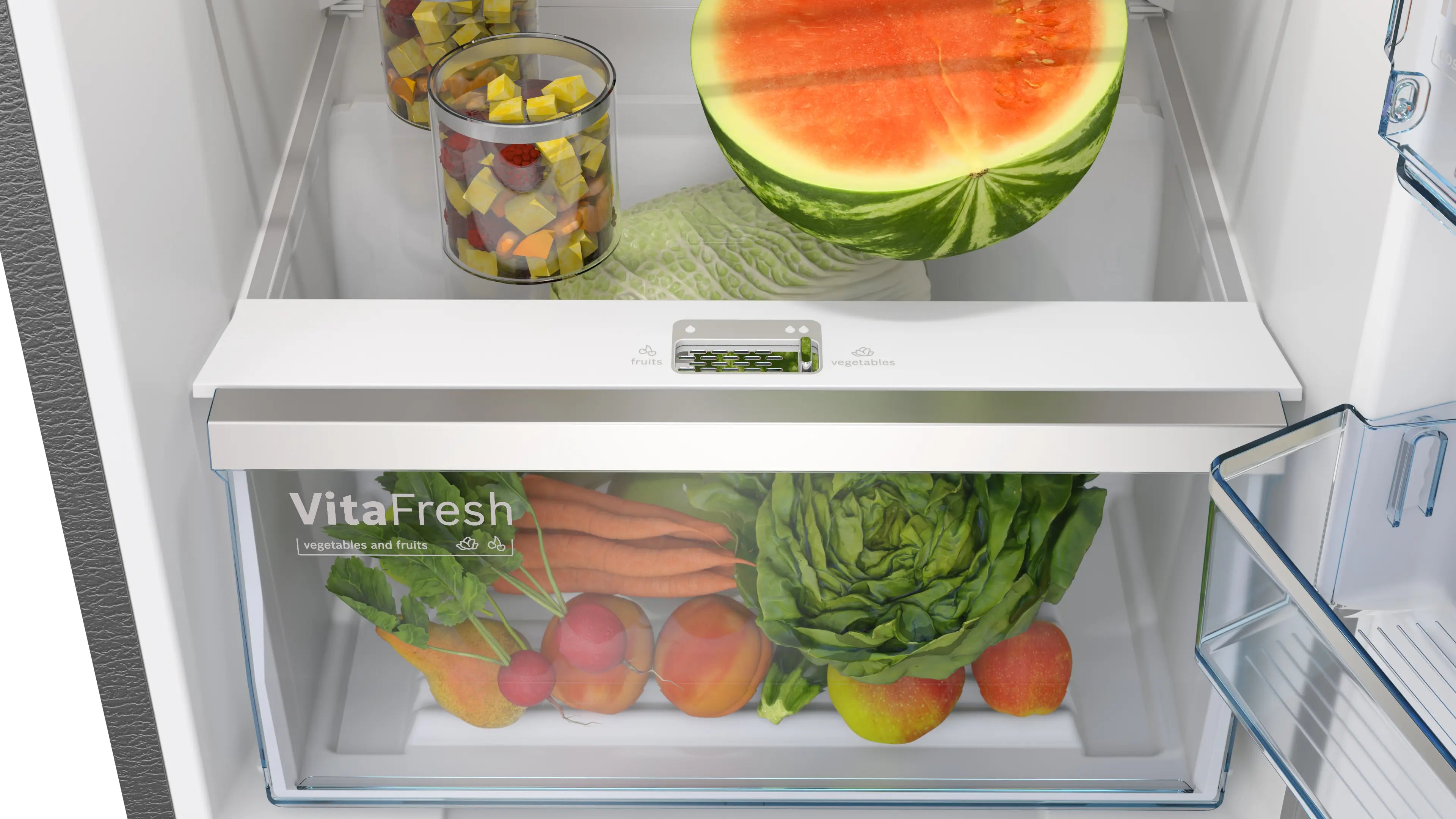 Bosch CMC36K23NI 335L Max Flex,3 Star,8 in 1 Convertible,Vario Inverter,Frost Free Triple Door Refrigerator,Black Pearl Interactive Display|18 Hrs Cooling Retention|Adaptive UI|Vita-Fresh Technology Mahajan Electronics Online