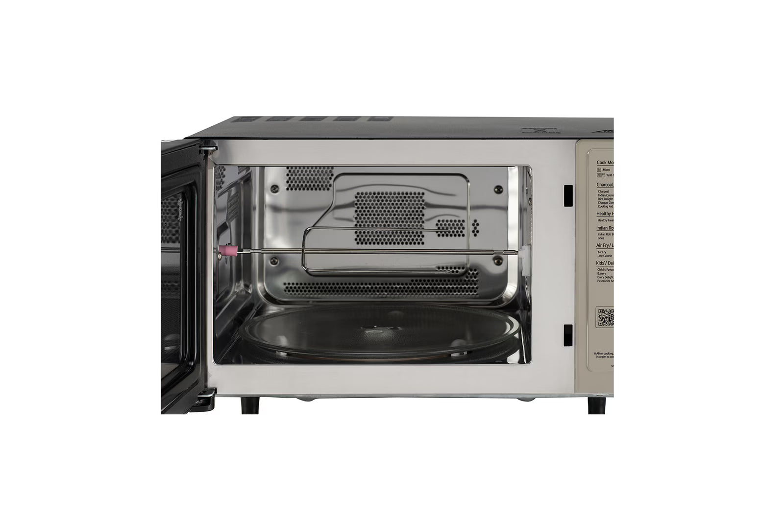 LG MJEN286UHWF 28 L Convertible Microwave Oven with Air Fry, Charcoal Lighting Heater™, 331 Auto Cook Menu Powered by Thinq, Black Mahajan Electronics Online
