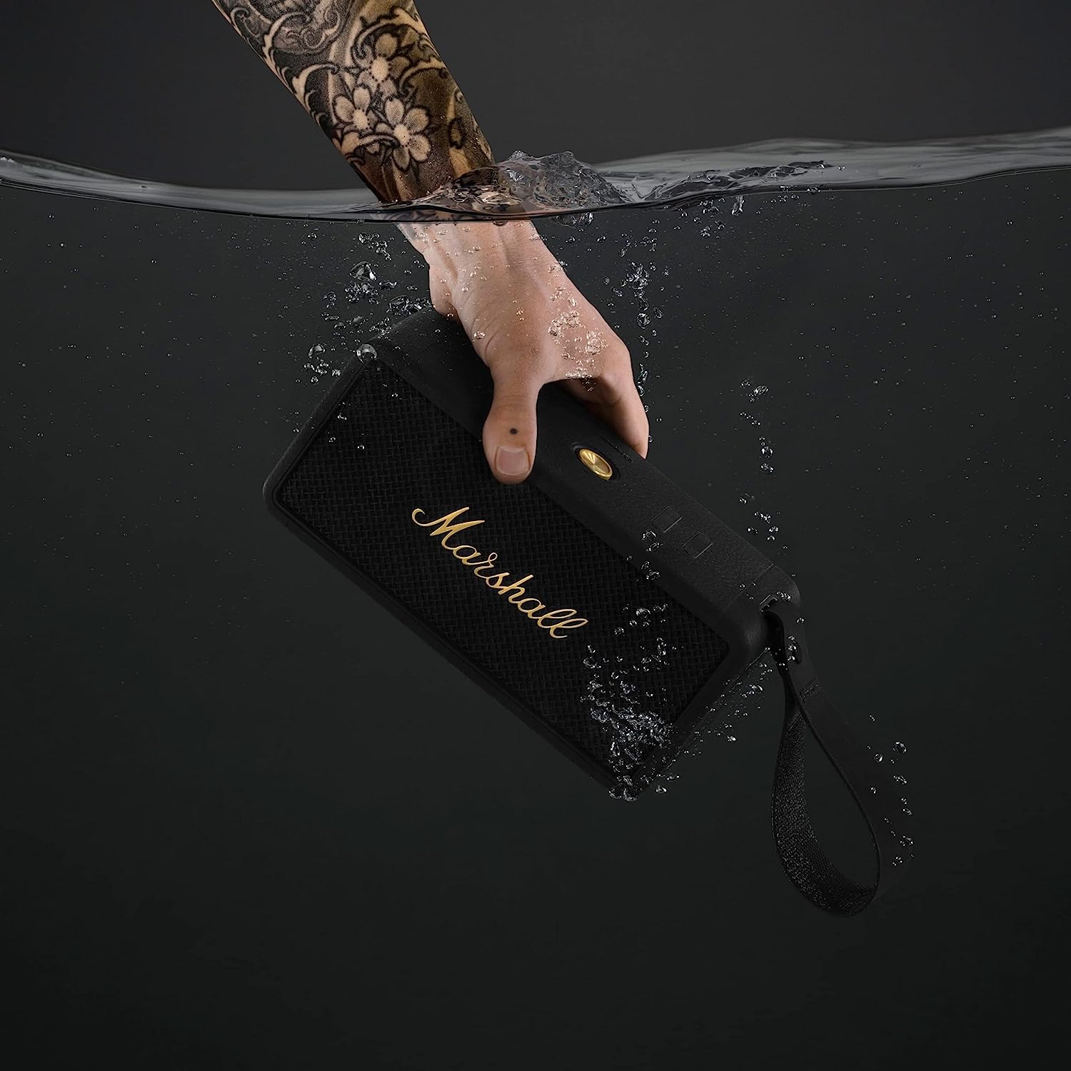 Buy Marshall Middleton Portable Bluetooth Speaker, Black and