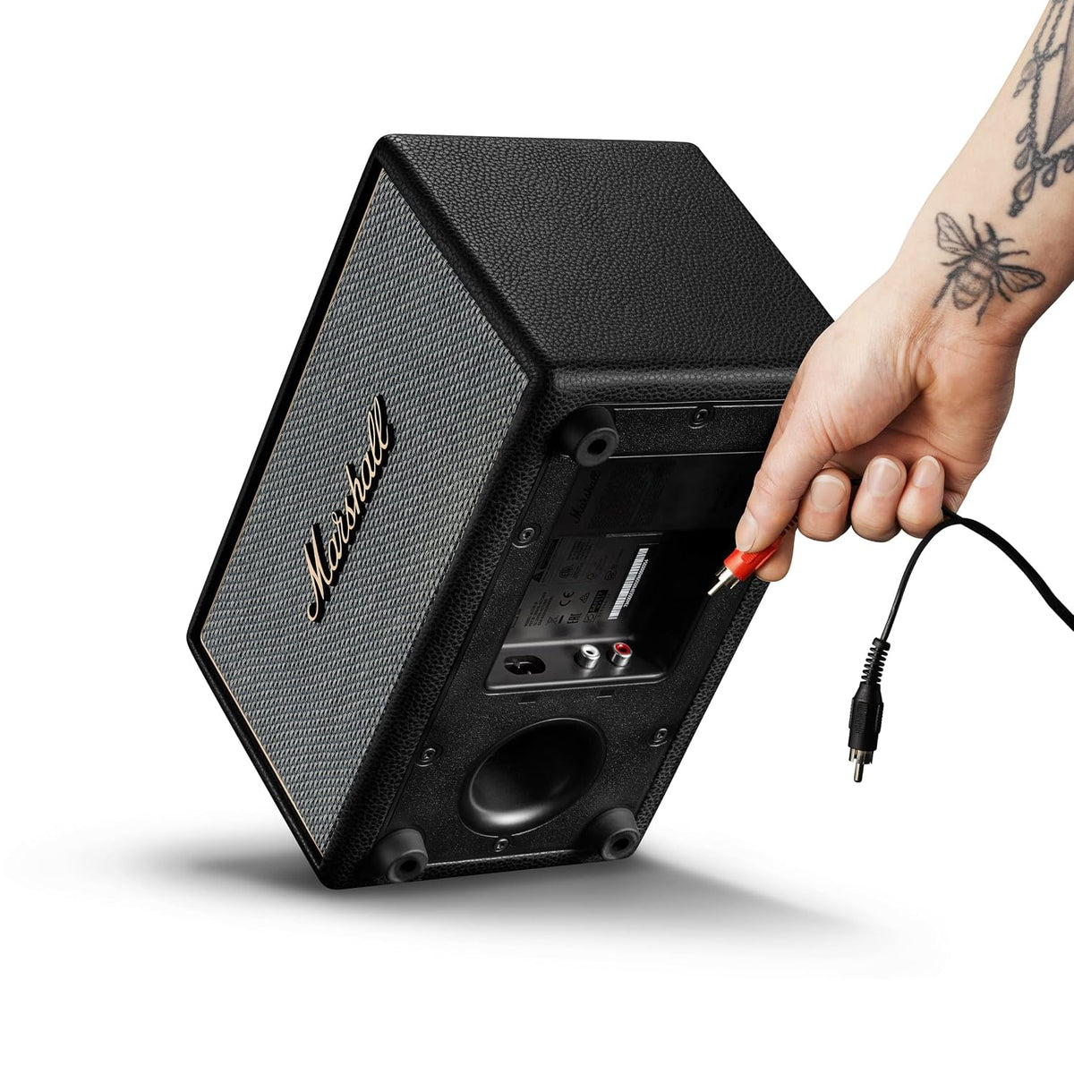 Marshall Acton IV Wired Connectivity Stereo Home Speakers with Bluetooth 5.3 LE & RCA or 3.5mm Input – Black Marshall