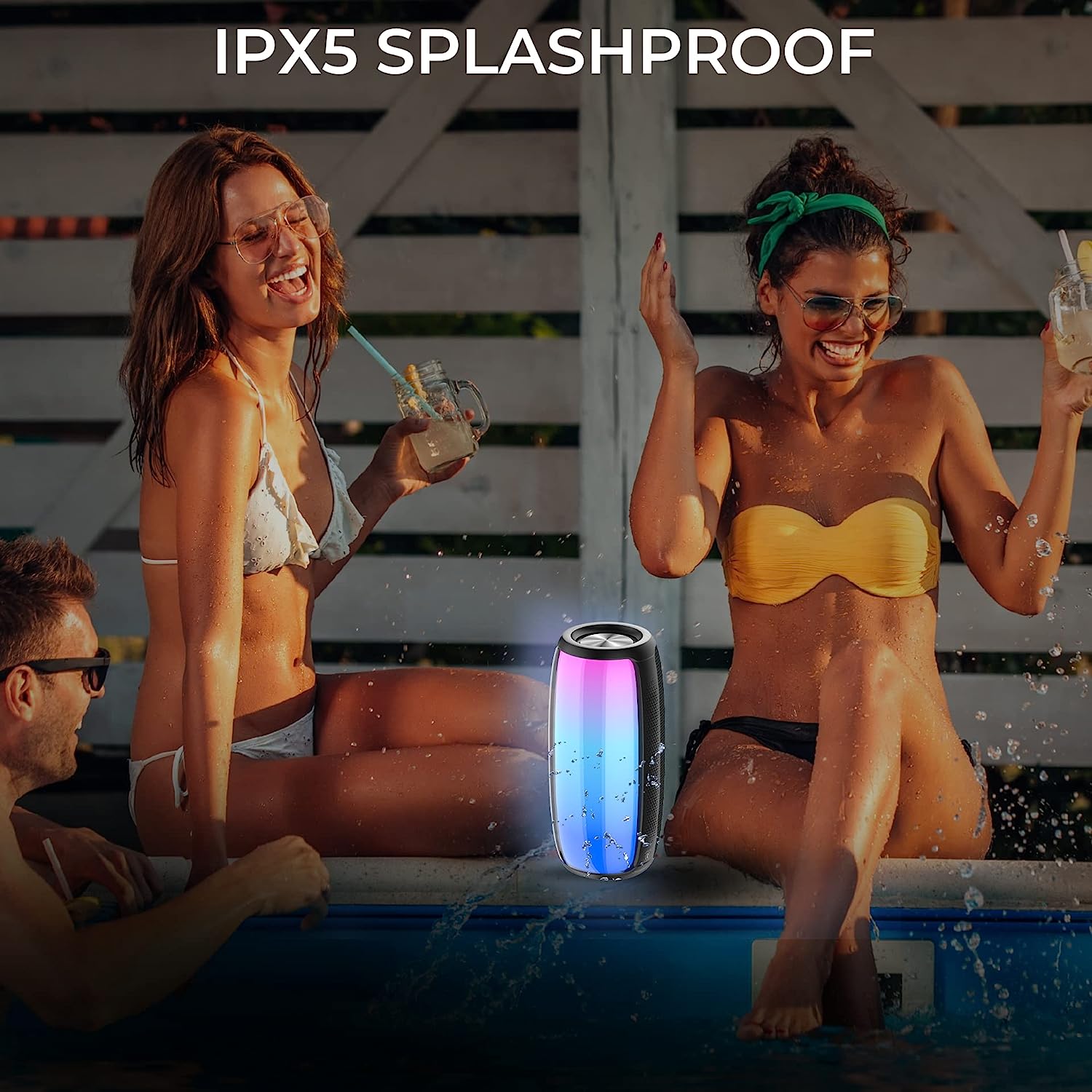 iGear 1148 Spectrum Portable Bluetooth Party Speaker with 180 Degree LED Light Show, 15 Hours of Playtime, TWS, IPX5 Rating and 360 Degree Surround Sound - Mahajan Electronics Online