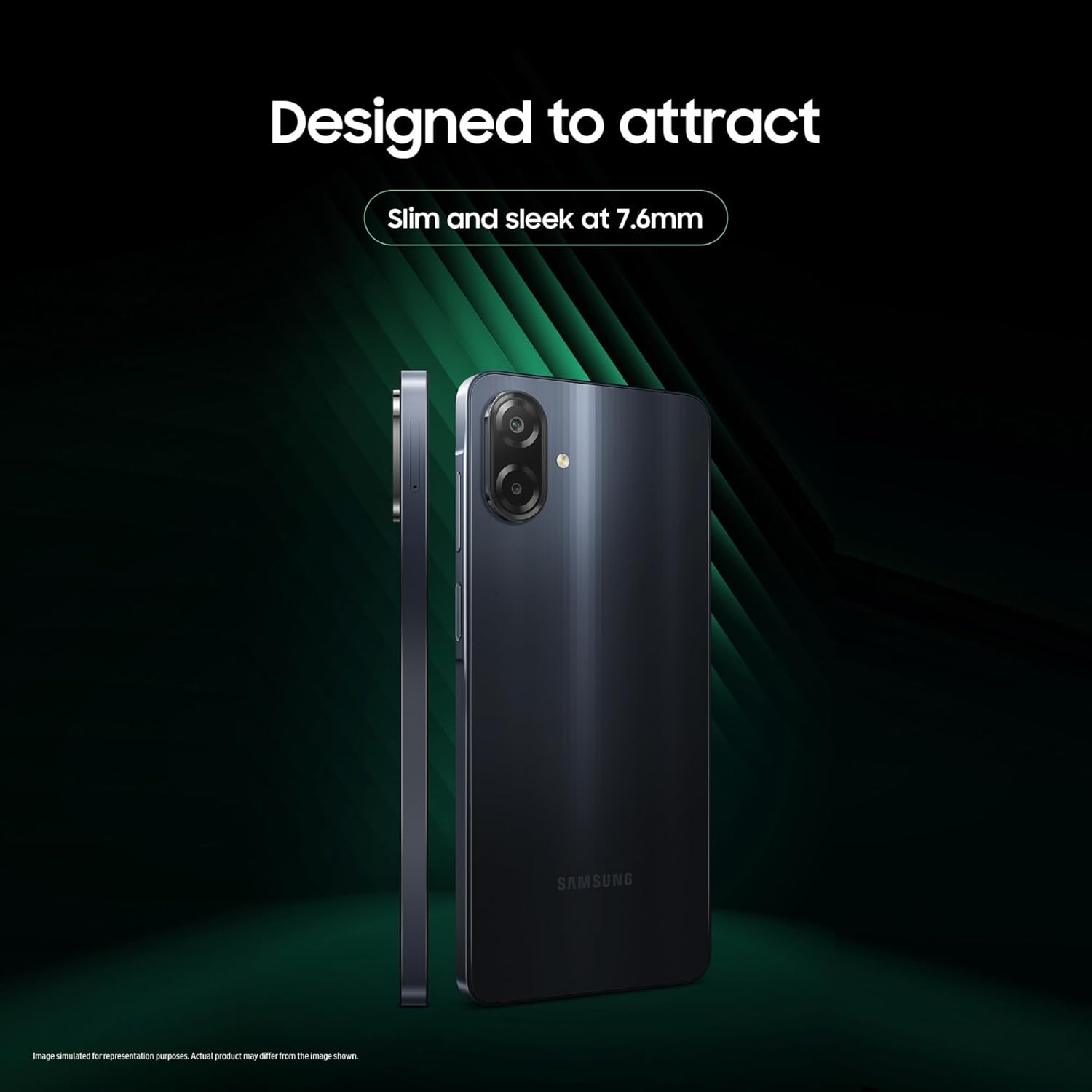 Samsung Galaxy M07 (Black, 4GB RAM, 64GB Storage) | MediaTek Helio G99 | IP54 Rating | 50MP Auto Focus Camera | 7.6mm Slim | 5000mAh Battery| 25W Fast Charging | 6 Gen of OS Upgrades | Without Charger Mahajan Electronics Online