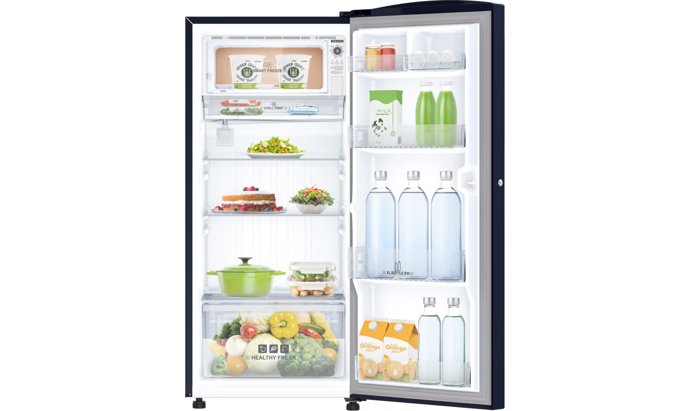 IFB IFBDC-213BFCS 187 L 2 Star Direct Cool Single Door Refrigerator  XL Bottle Bin,Cobalt Blue Mahajan Electronics Online