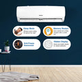 Voltas 1.5 Ton 3 Star Fixed Split AC Copper, 183 Vectra Elegant , White - Mahajan Electronics Online