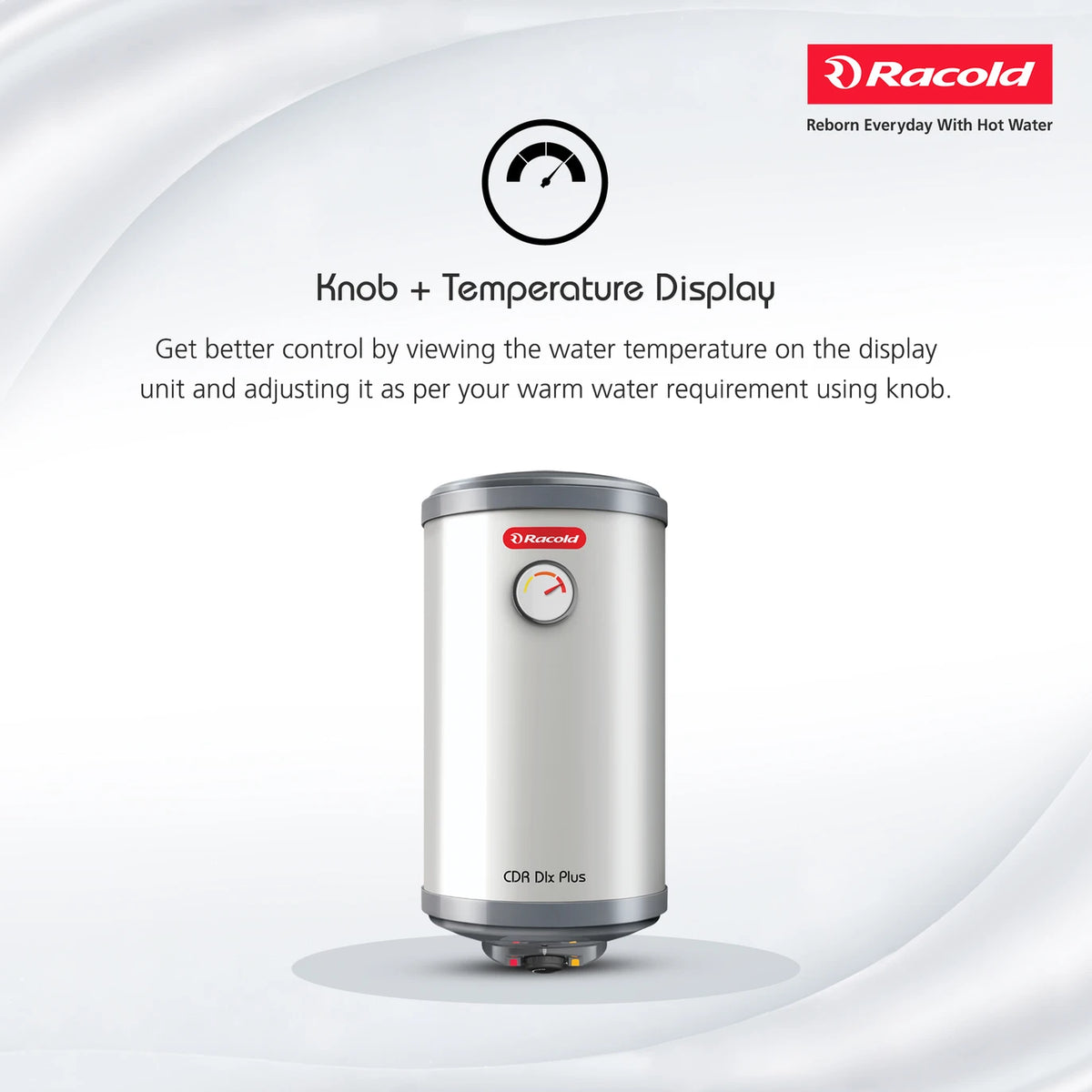 Racold CDR DLX Plus 25L 5 Star Storage Water Geyser – Titanium Plus Tank, Fast Heating, Vertical Mount Racold
