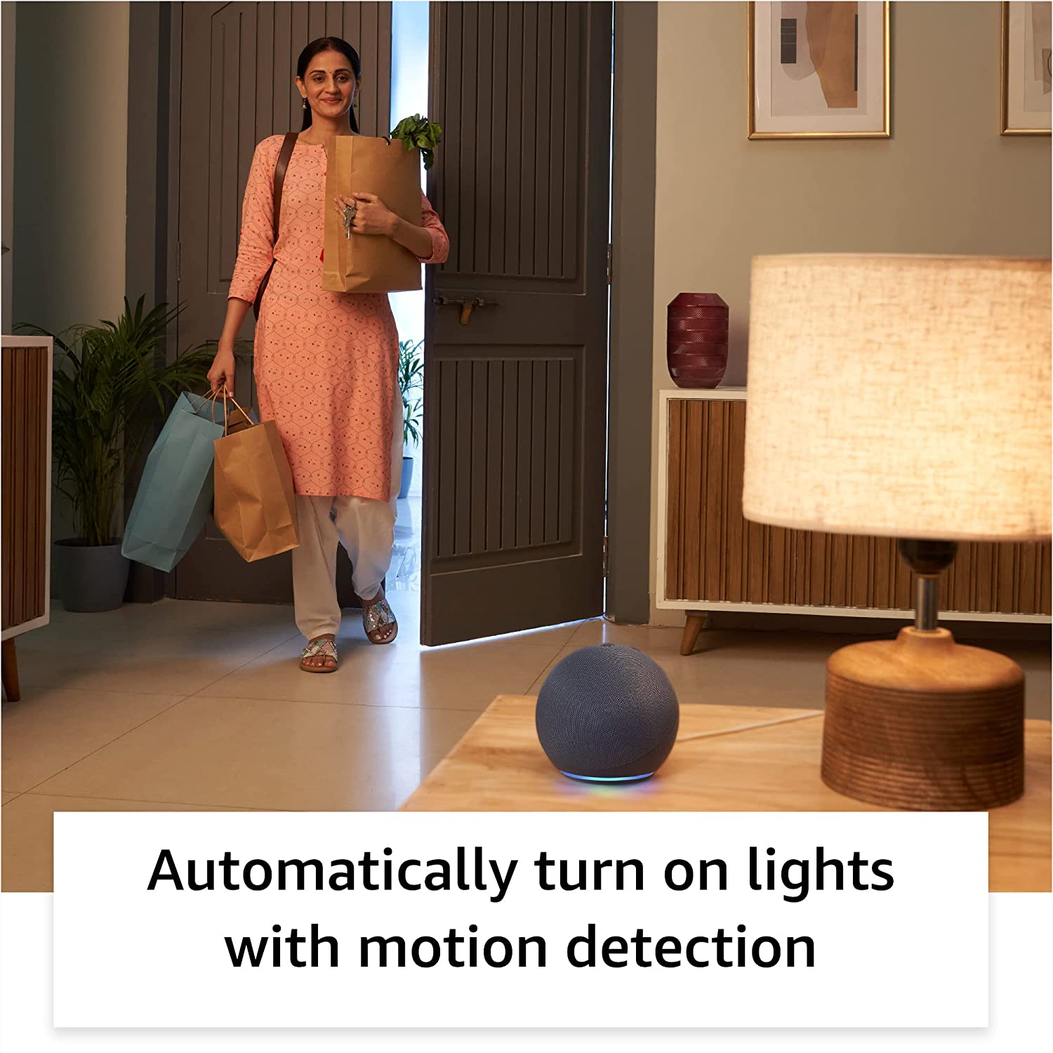 Amazon Echo Dot (5th Gen, 2023 release) | Smart speaker with Bigger sound, Motion Detection, Temperature Sensor and Alexa| Blue - Mahajan Electronics Online