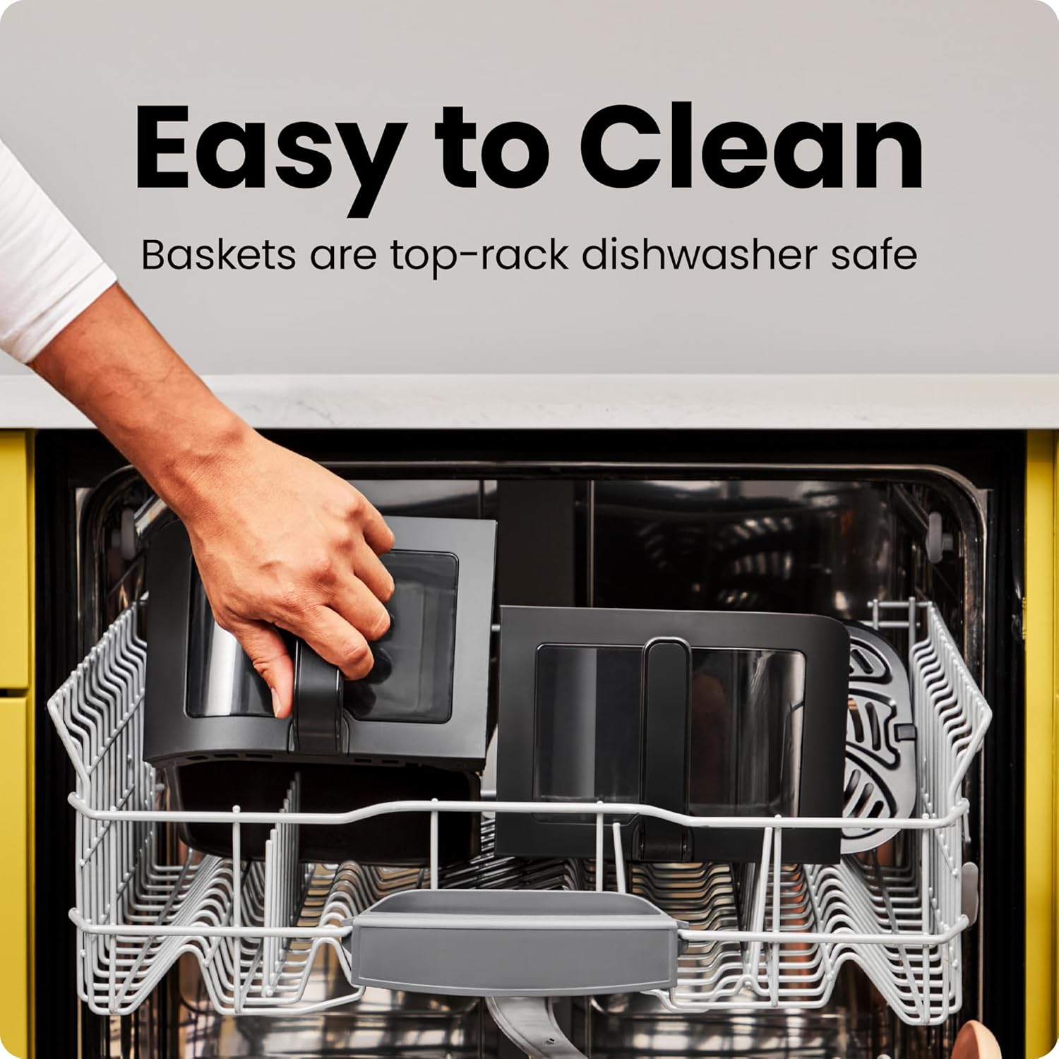 Chefman RJ38-SQPF-3TDB-2W-IN TurboFry Touch Dual Air Fryer, Maximize The Healthiest Meals With Double Basket Capacity, One-Touch Digital Controls And Shake Reminder For The Perfect Crispy And Low-Calorie Finish Mahajan Electronics Online