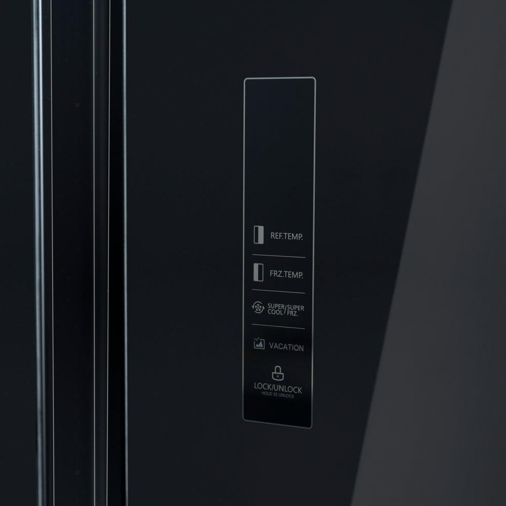Kelvinator 584 litres Side By Side Refrigerator, Black KRS-B600BKG - Mahajan Electronics Online