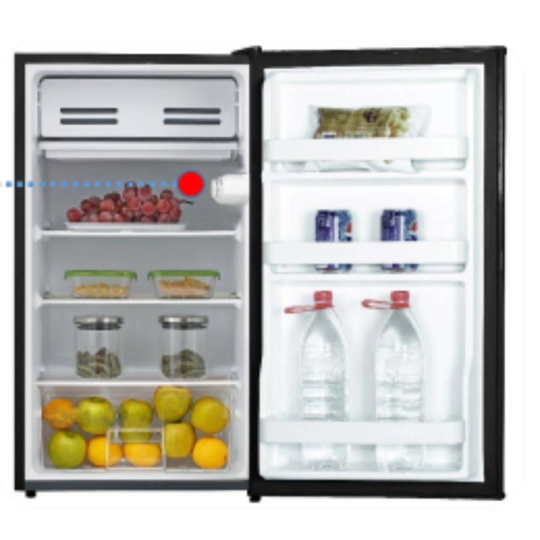 Lloyd GLDC111CBST1GC 93 L 1 Star Direct-Cool Single Door Refrigerator (Black Steel) Mahajan Electronics Online