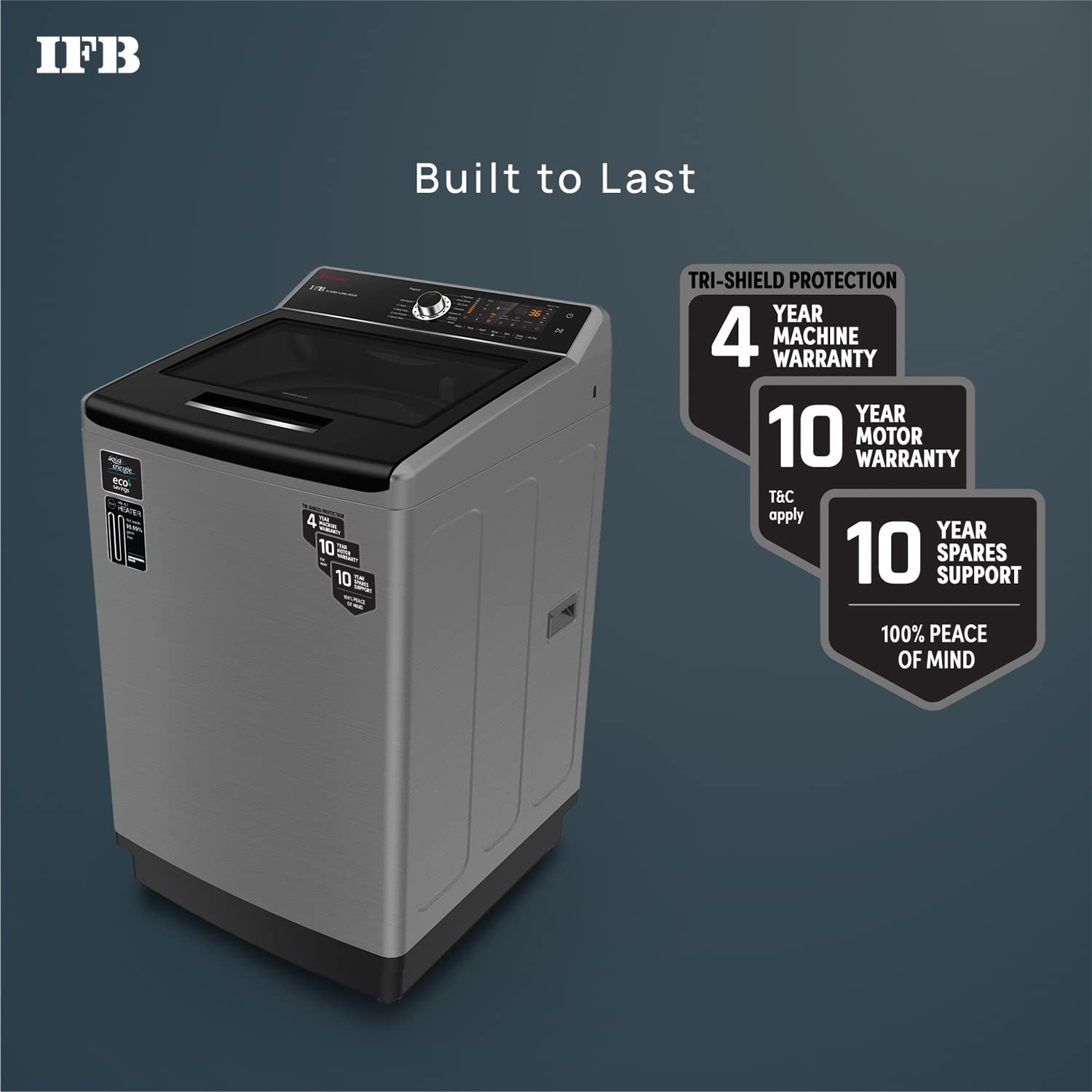 IFB TL-SIBS 10.0KG AQUA 10.0 Kg 5 Star Top Load Washing Machine Aqua Conserve ( Inox, Power Dual Steam, Inbuilt Heater) Mahajan Electronics Online