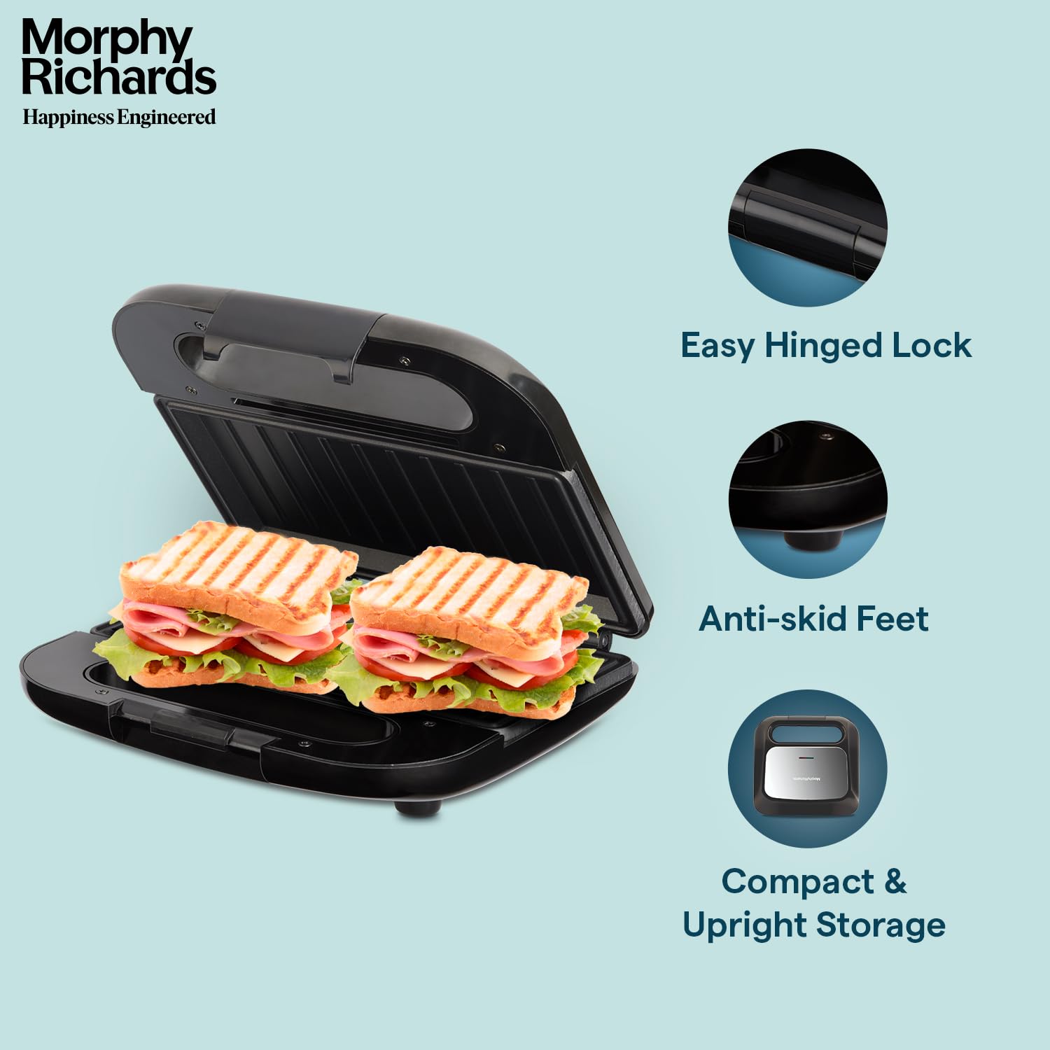 Morphy Richards Voyager Ultra 750 Watt grilled Sandwich Maker With 2 Year Warranty Mahajan Electronics Online