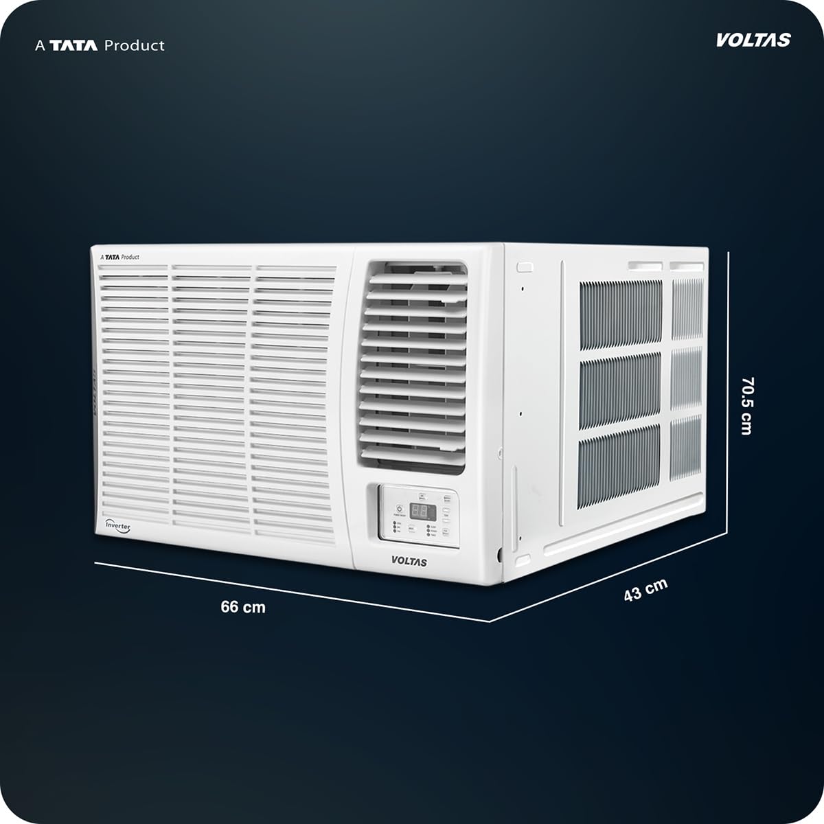 Voltas 182FS ELITE, White 1.5 ton 2 Star Fixed Speed Window AC (Copper, Anti Dust Filter, 2-Way Air Swing, Memory Restart, Sleep Mode () mahajan electronics online