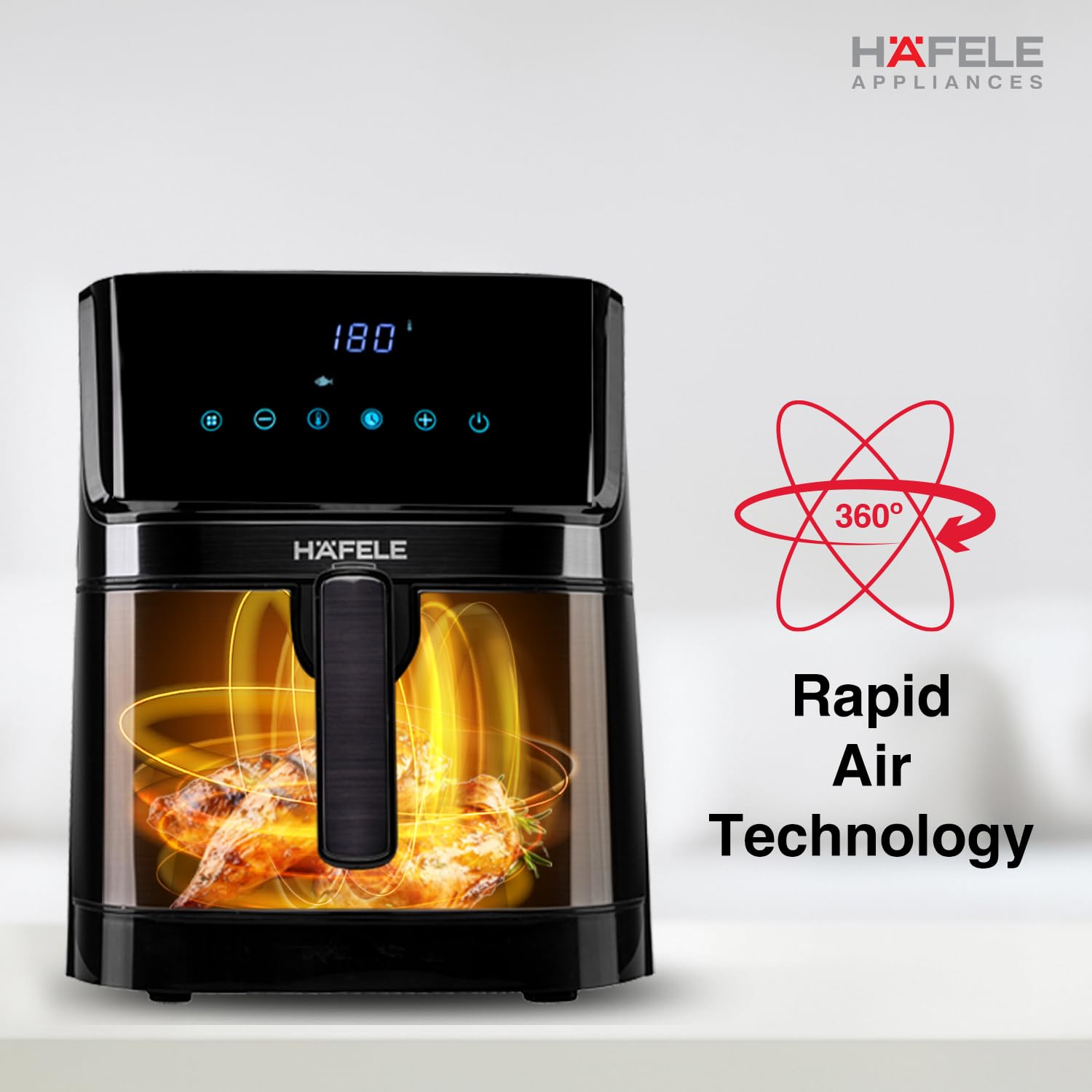 Hafele NOIL 6.3L Digital Air Fryer with 360° Rapid Air Circulation Technology Mahajan Electronics Online