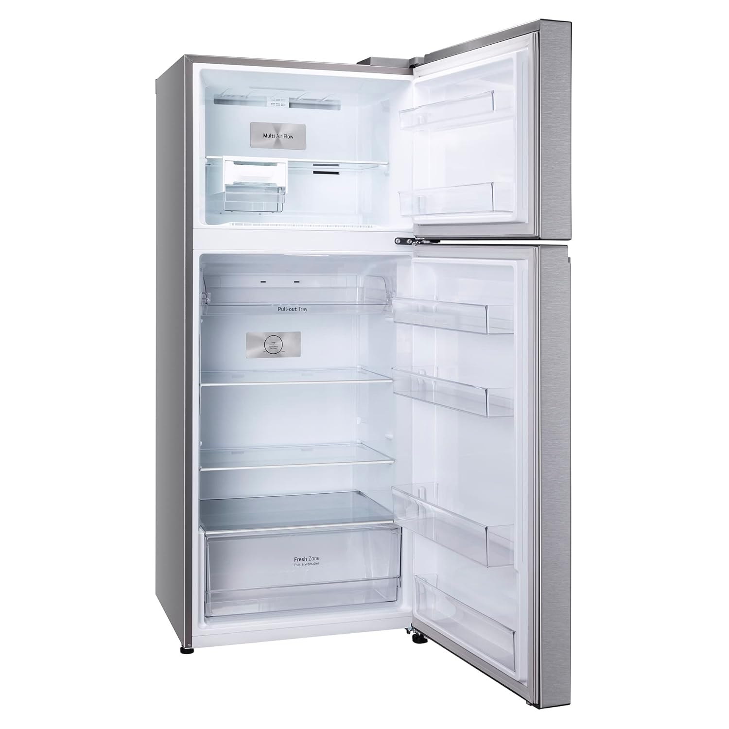 LG GL-N422SDSY 398 L 2 Star Frost-Free Smart Inverter Double Door Refrigerator ( Dazzle Steel, Express Freeze, Gross Volume – 423 Ltr.) Mahajan Electronics Online