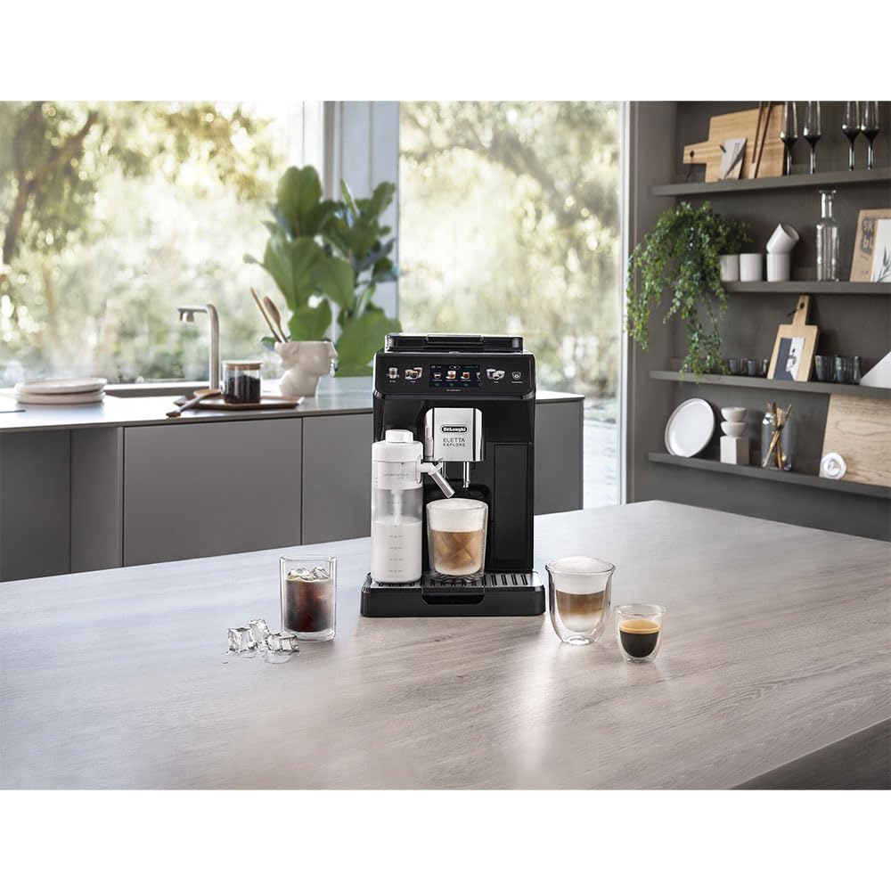 De'Longhi ECAM450.65.G - Eletta Explore|Bean to Cup - Fully Automatic Coffee Machine|Cold Brew Technology|50+ Hot & Cold Beverage Options Mahajan Electronics Online