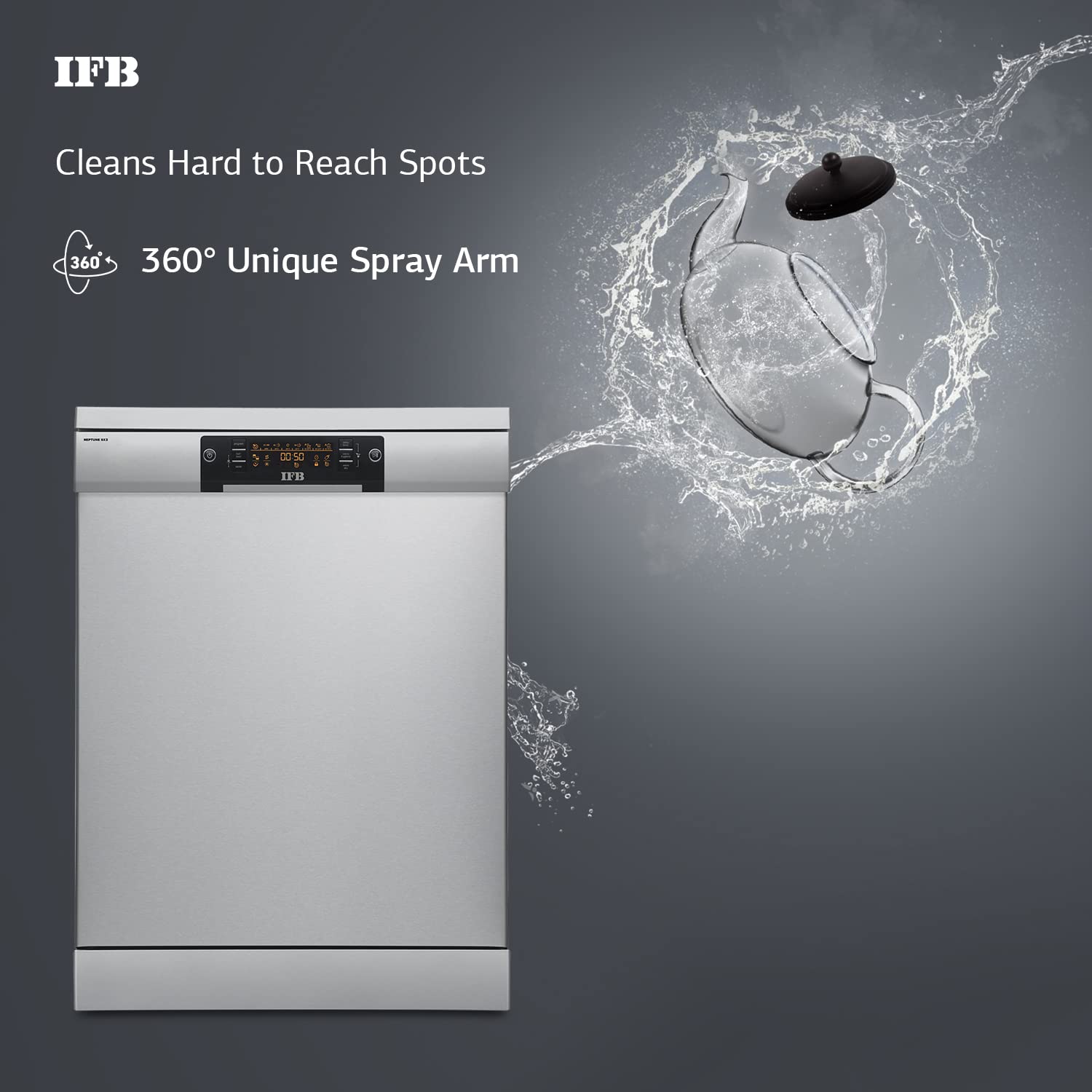 IFB Neptune SX2 16 Place Settings Hot water wash Free Standing Dishwasher  Mahajan Electronics Online